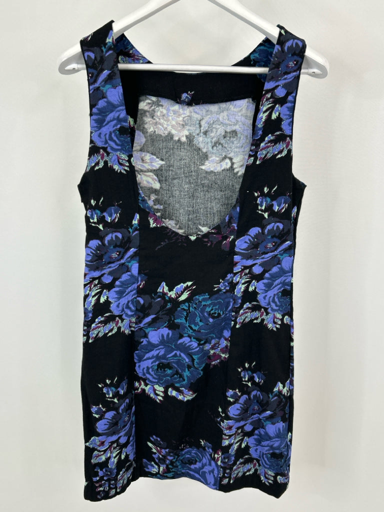 FREE PEOPLE Size S Black Floral Women's Dress