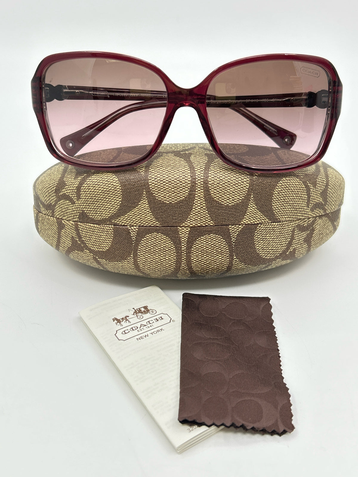 Coach Burgundy Sunglasses