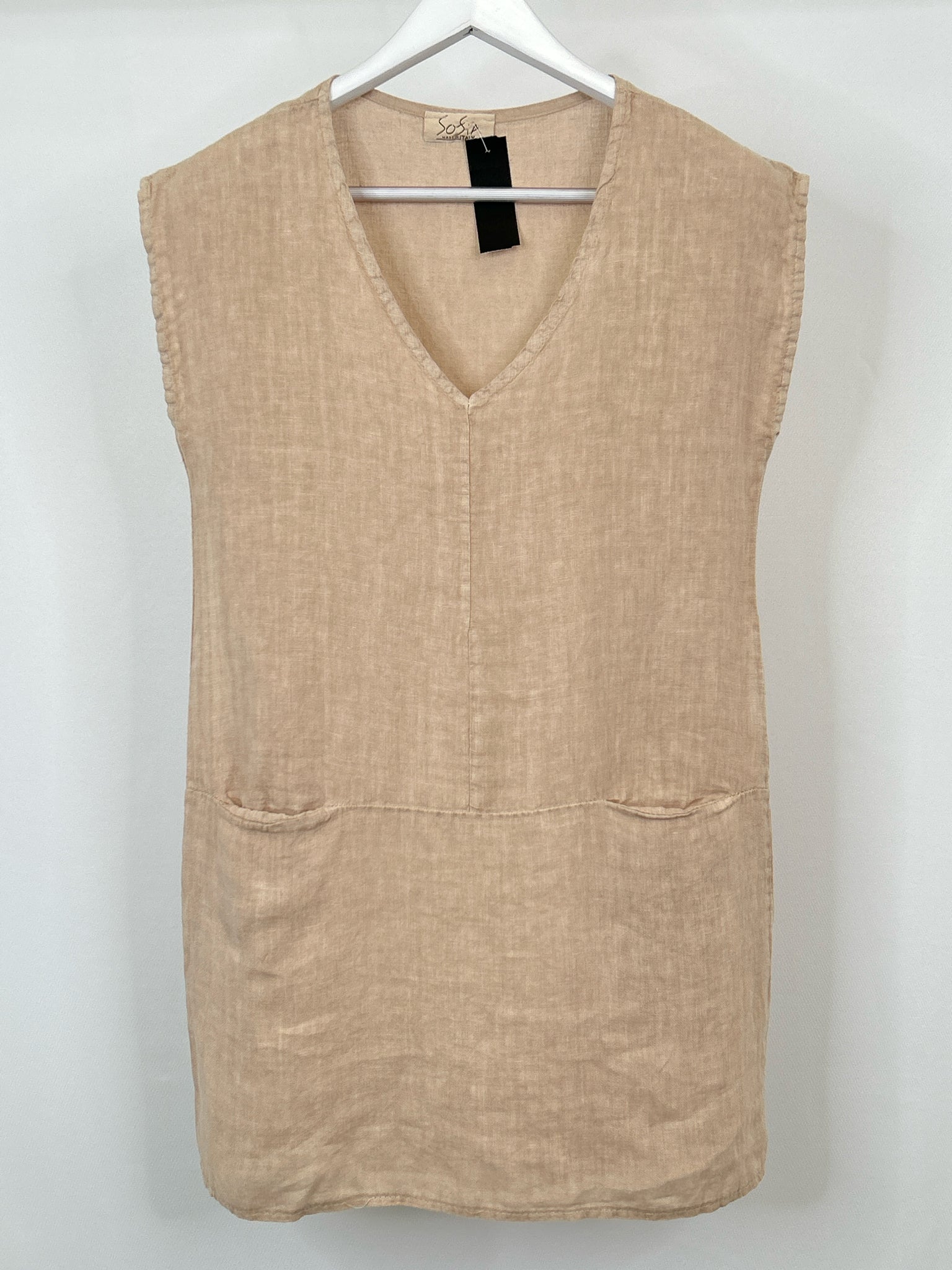 Sofia Made in Italy Size S/M Beige Women Dress
