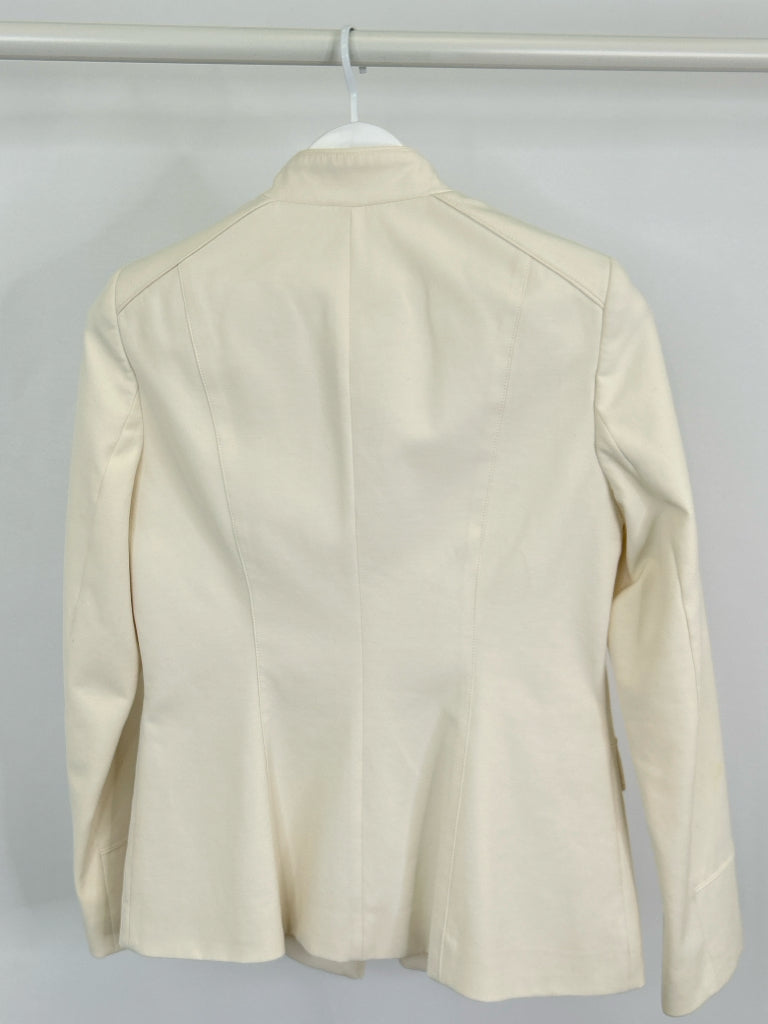 White House Black Market Women Size 8 Cream Blazer