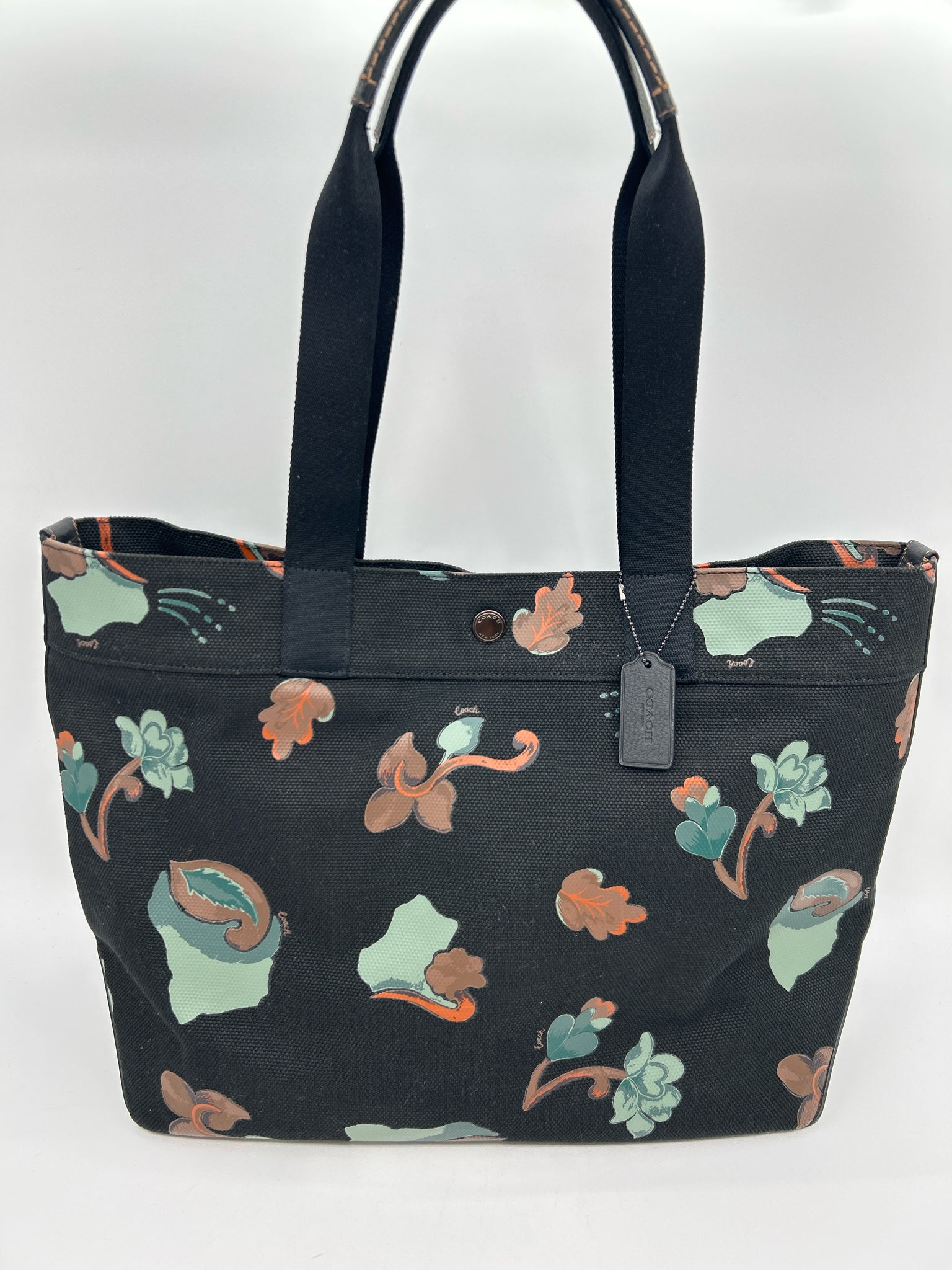 Coach Black Print Women Tote