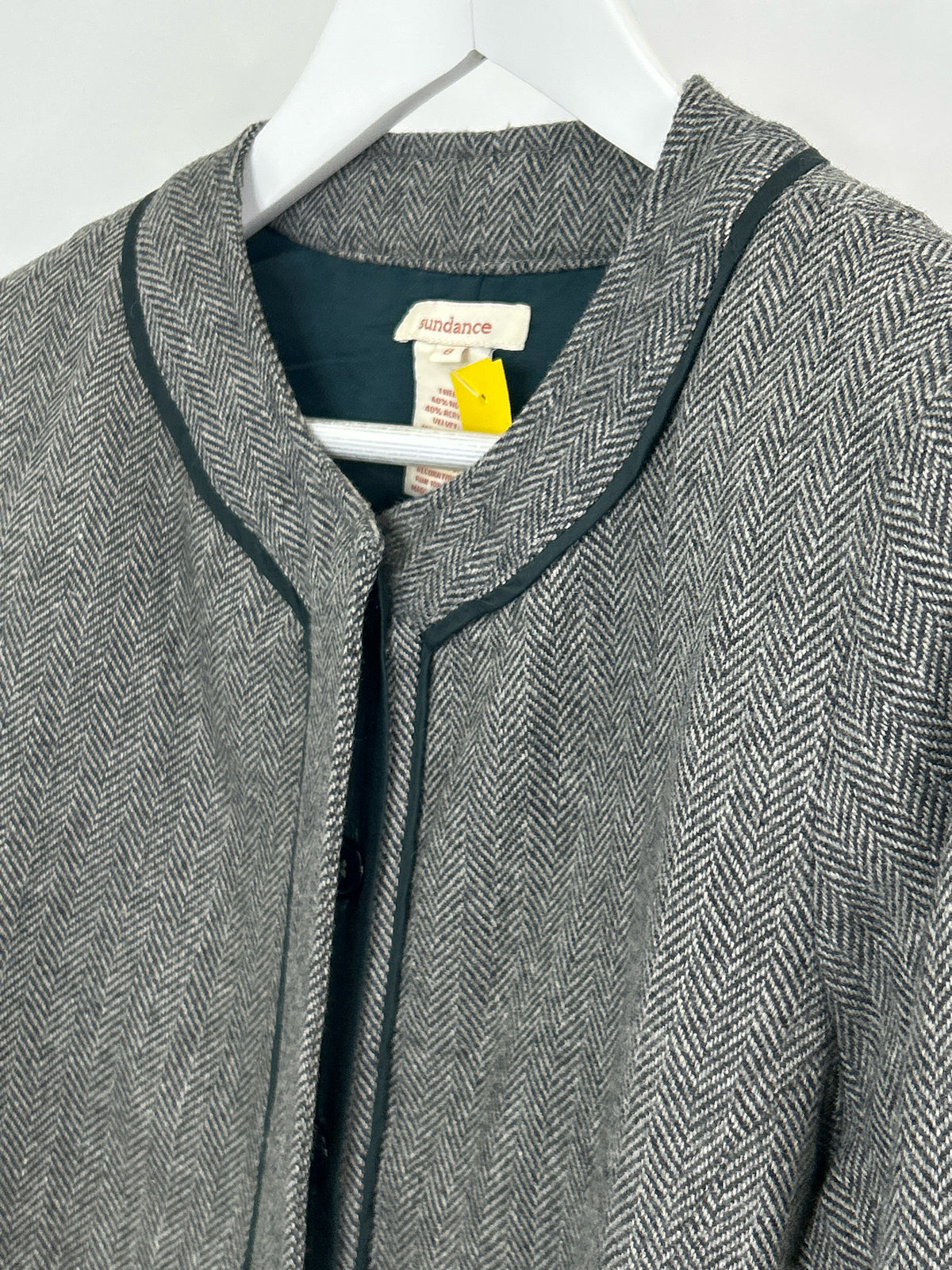SUNDANCE Size 8 GREY AND CREAM Women Blazer