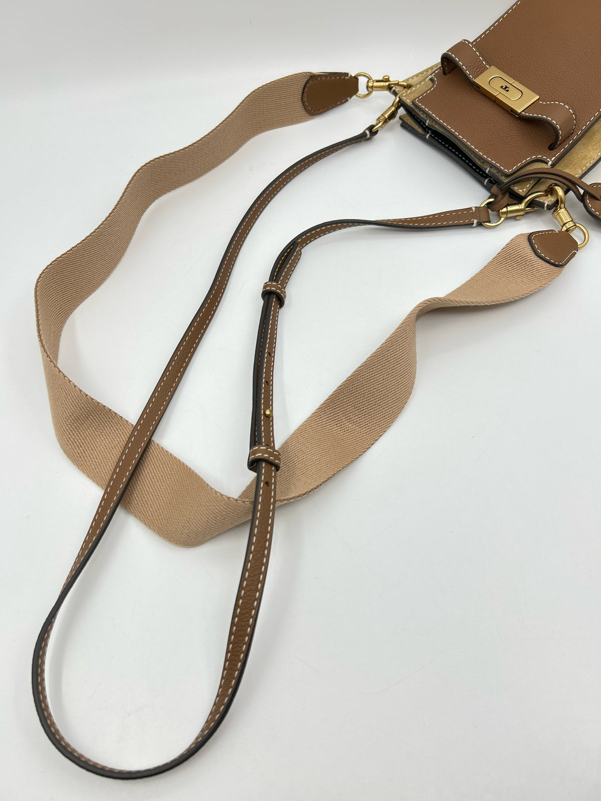 TORY BURCH TAN AND BROWN Women Purse