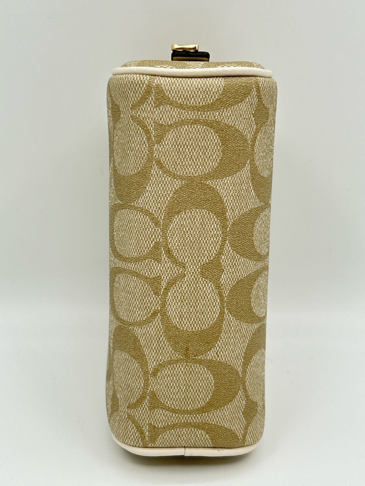 COACH BEIGE MONOGRAM Make-up bag