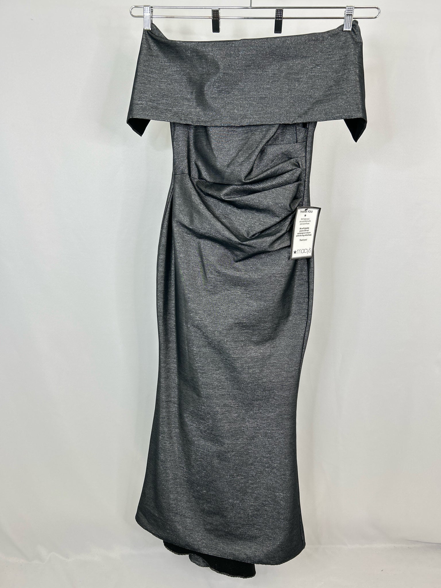 VINCE CAMUTO Size 6 GREY METALLIC Women Dress