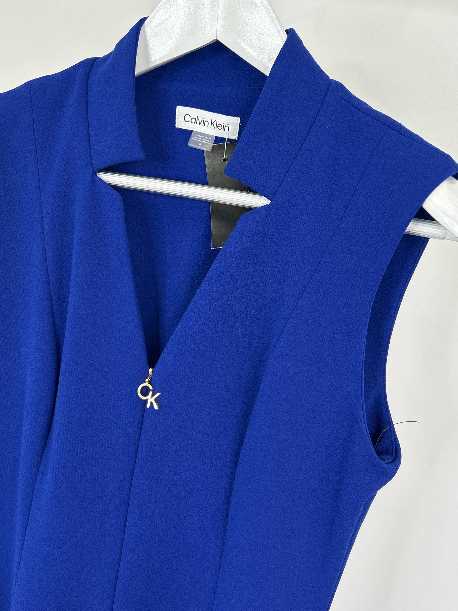 CALVIN KLEIN Size 8 Royal Blue Women Dress