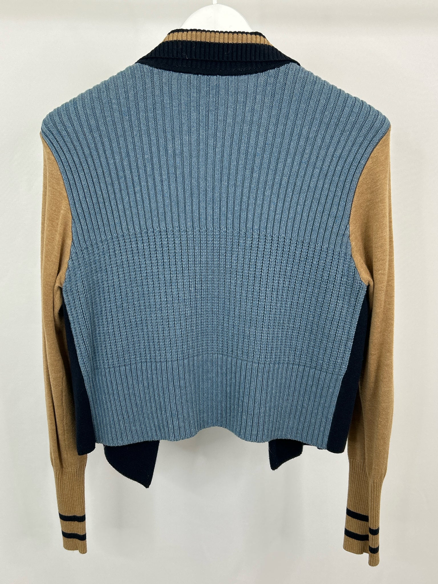 CABI Size M BLUE AND BEIGE Women Jacket