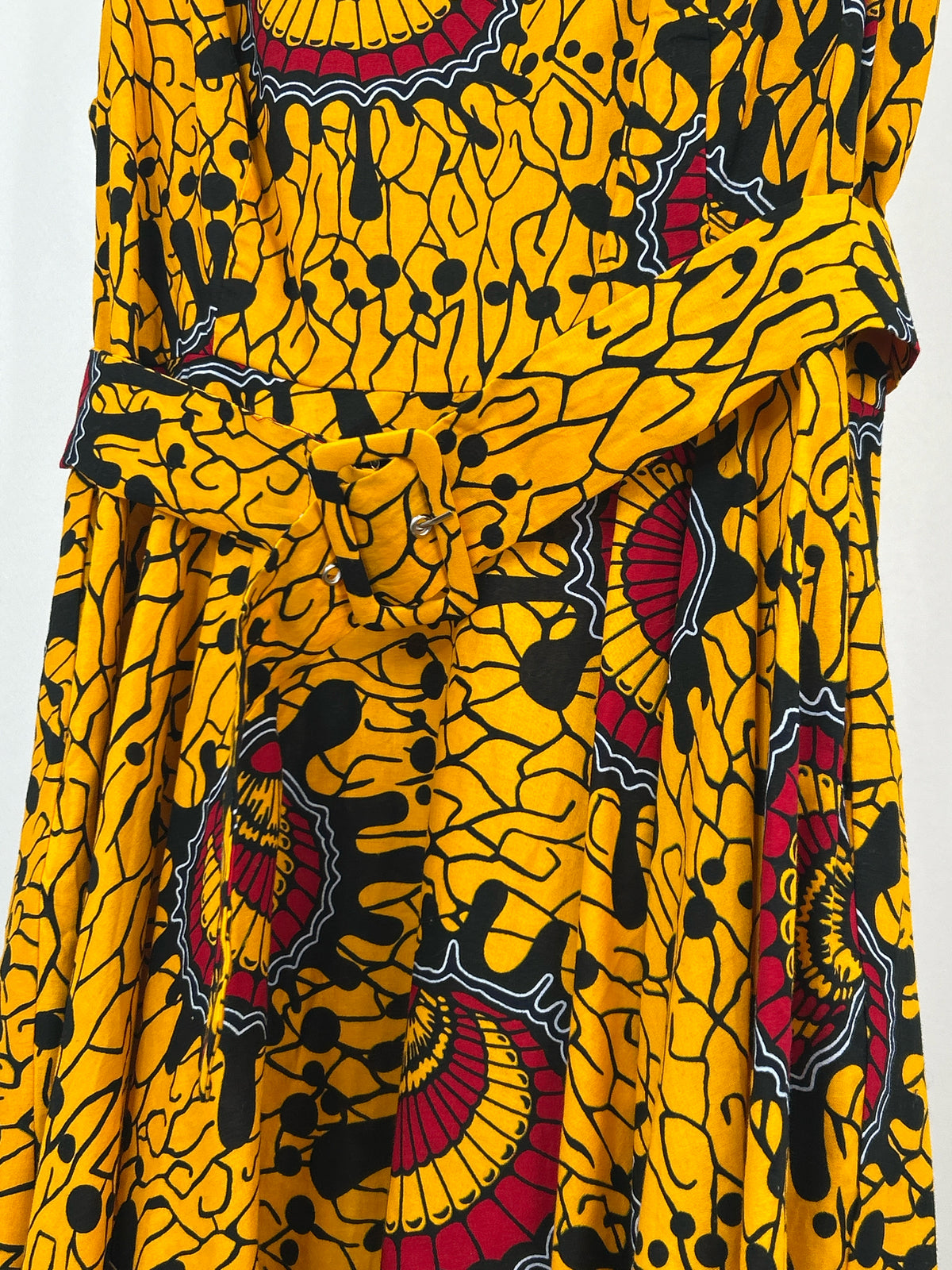 TRIBALBYN Size XL Orange Yellow Women Dress
