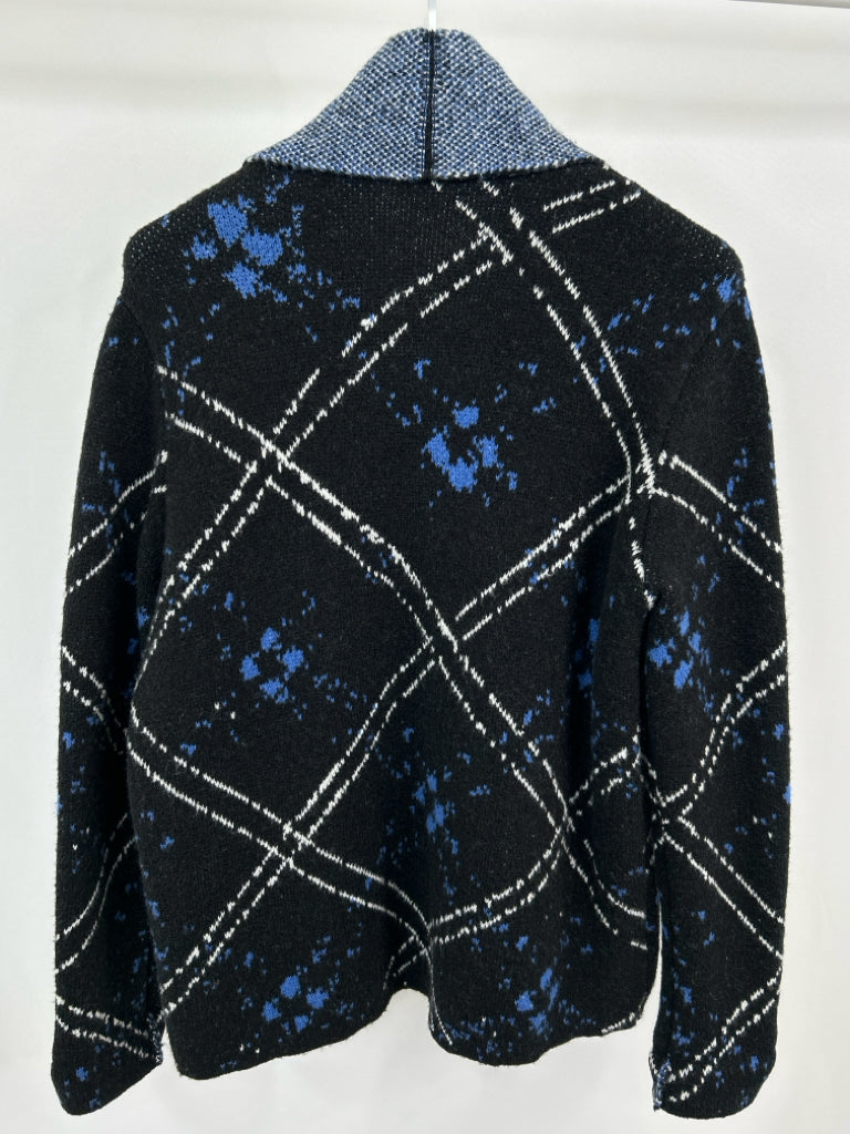 HABITAT Women Size S Blue Print Cardigan NWT