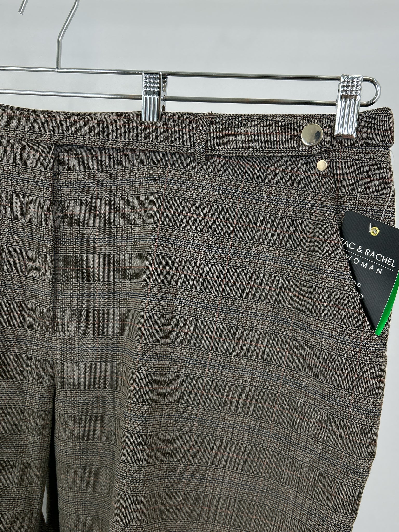 ZAC & RACHEL Size 24W Brown Print Women Pants