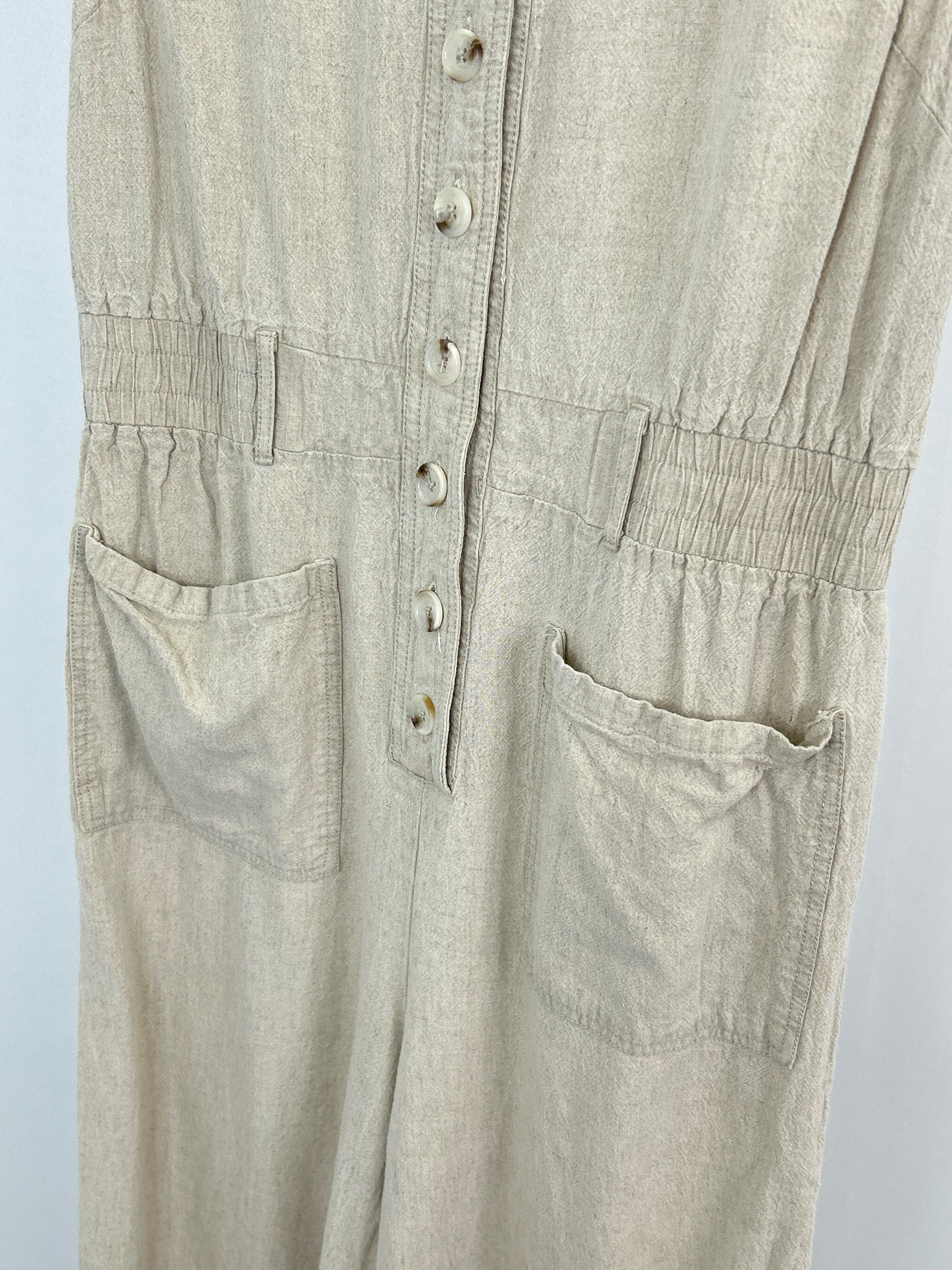 FREE PEOPLE Size Small Khaki Women Jumpsuit
