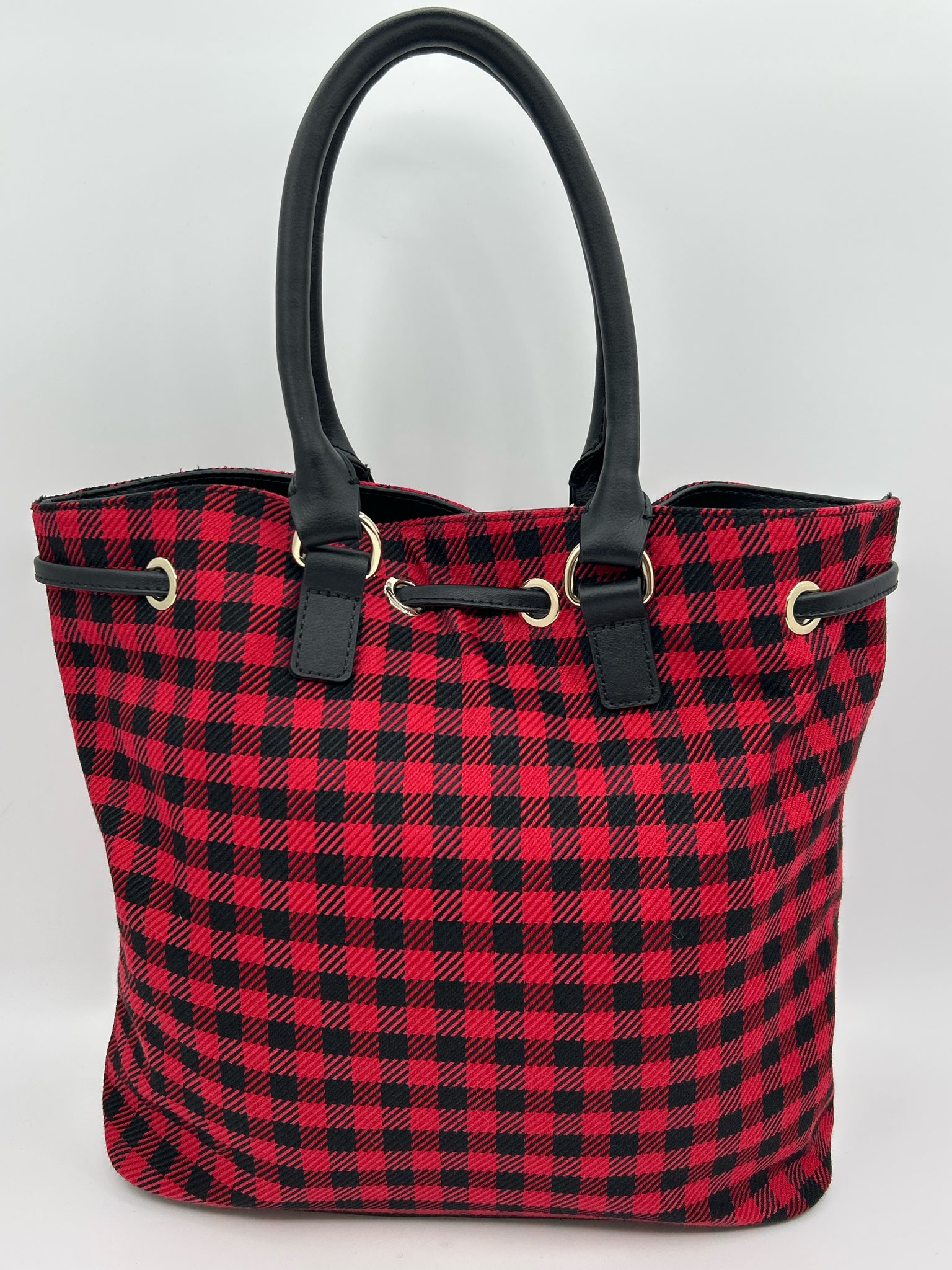 TALBOTS Red and Black Women Tote