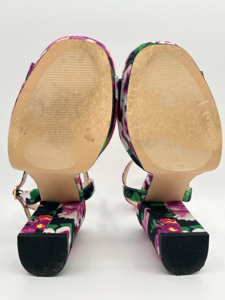 BETSEY JOHNSON Women Size 9.5 Pink floral Sandal