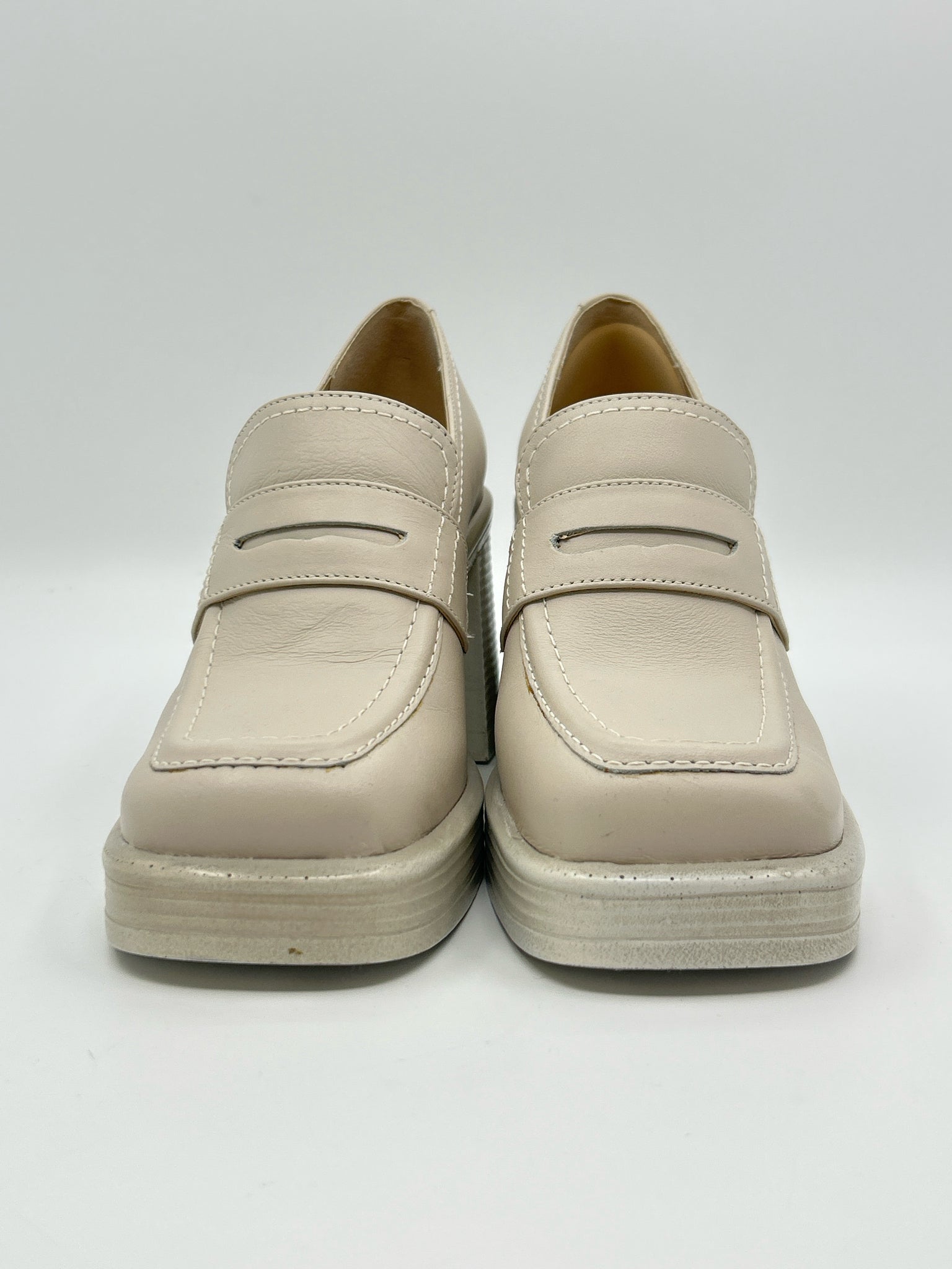 STEVE MADDEN Size 7.5 Chalk Women Loafer