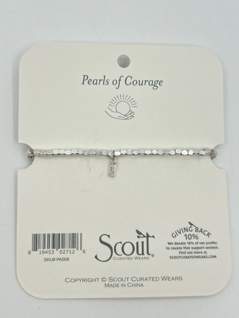 SCOUT CURATED WEARS Pearl Affirmation Women Size One Size Silver Bracelet