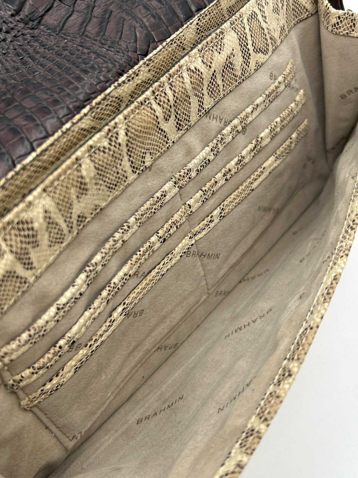 BRAHMIN BROWN AND BEIGE Women Purse
