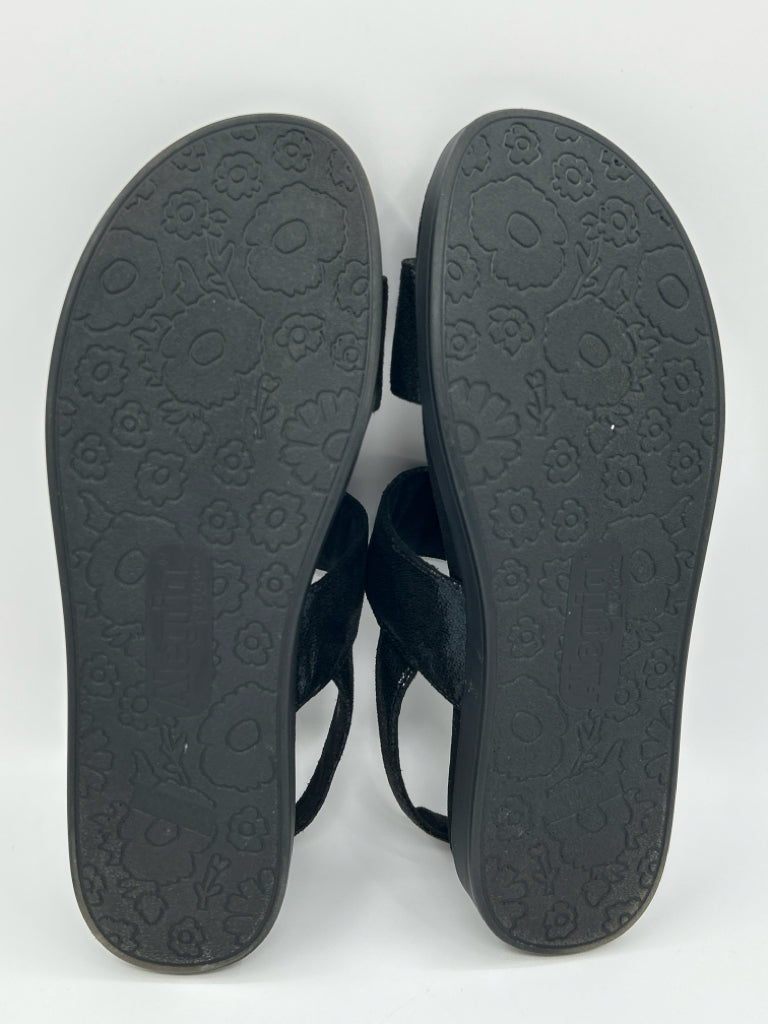 ALEGRIA Size 39/9 Black Women's Sandal