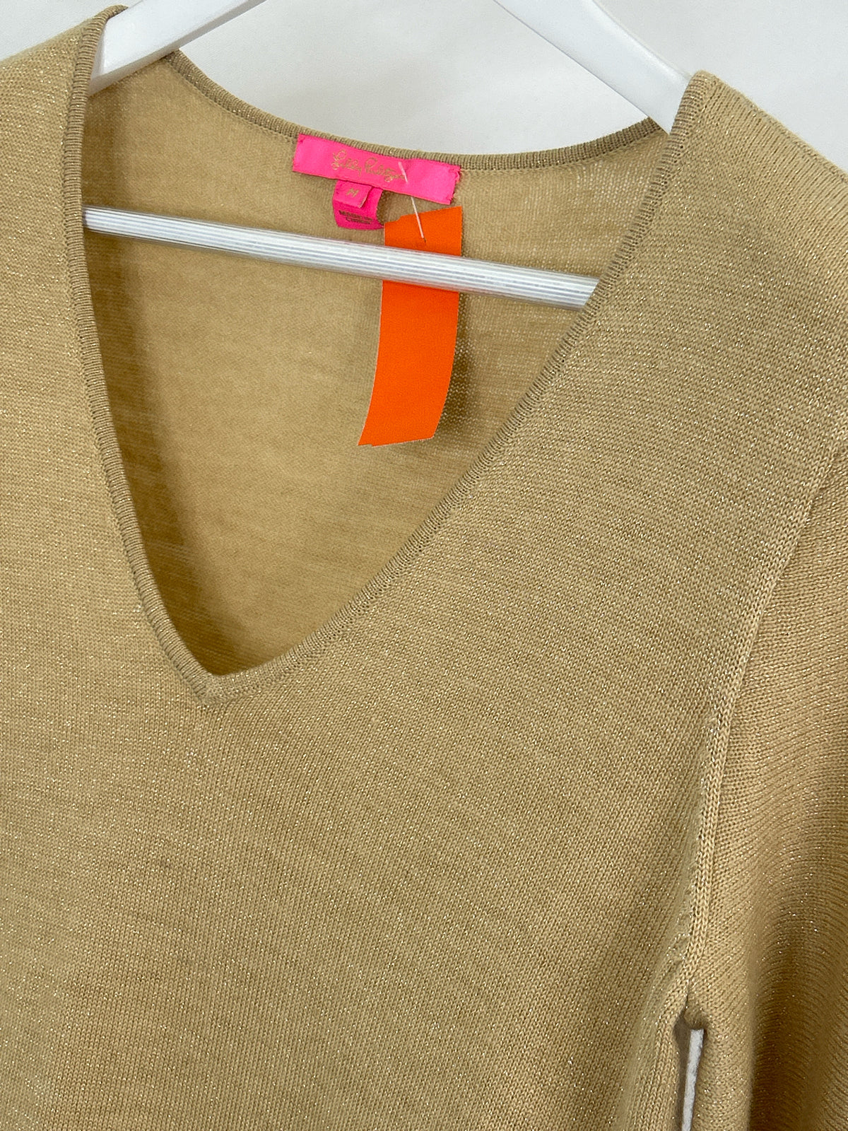 LILLY PULITZER Size M Gold Women Dress