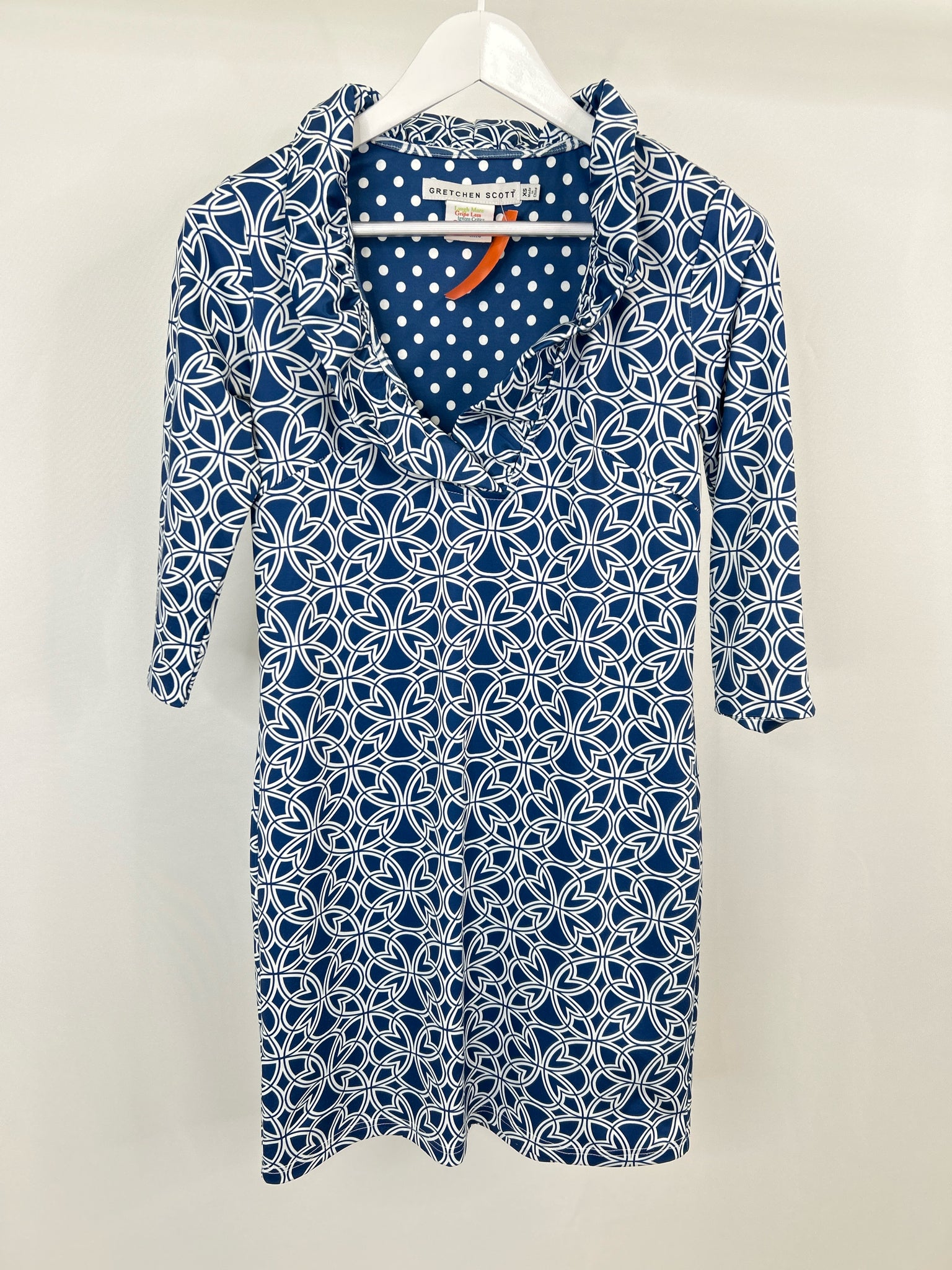 GRETCHEN SCOTT Size XS blue and white Women Dress