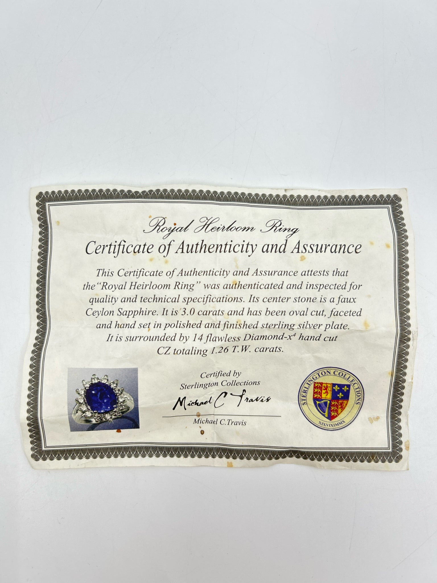 Sterlington Collection Blue Ring