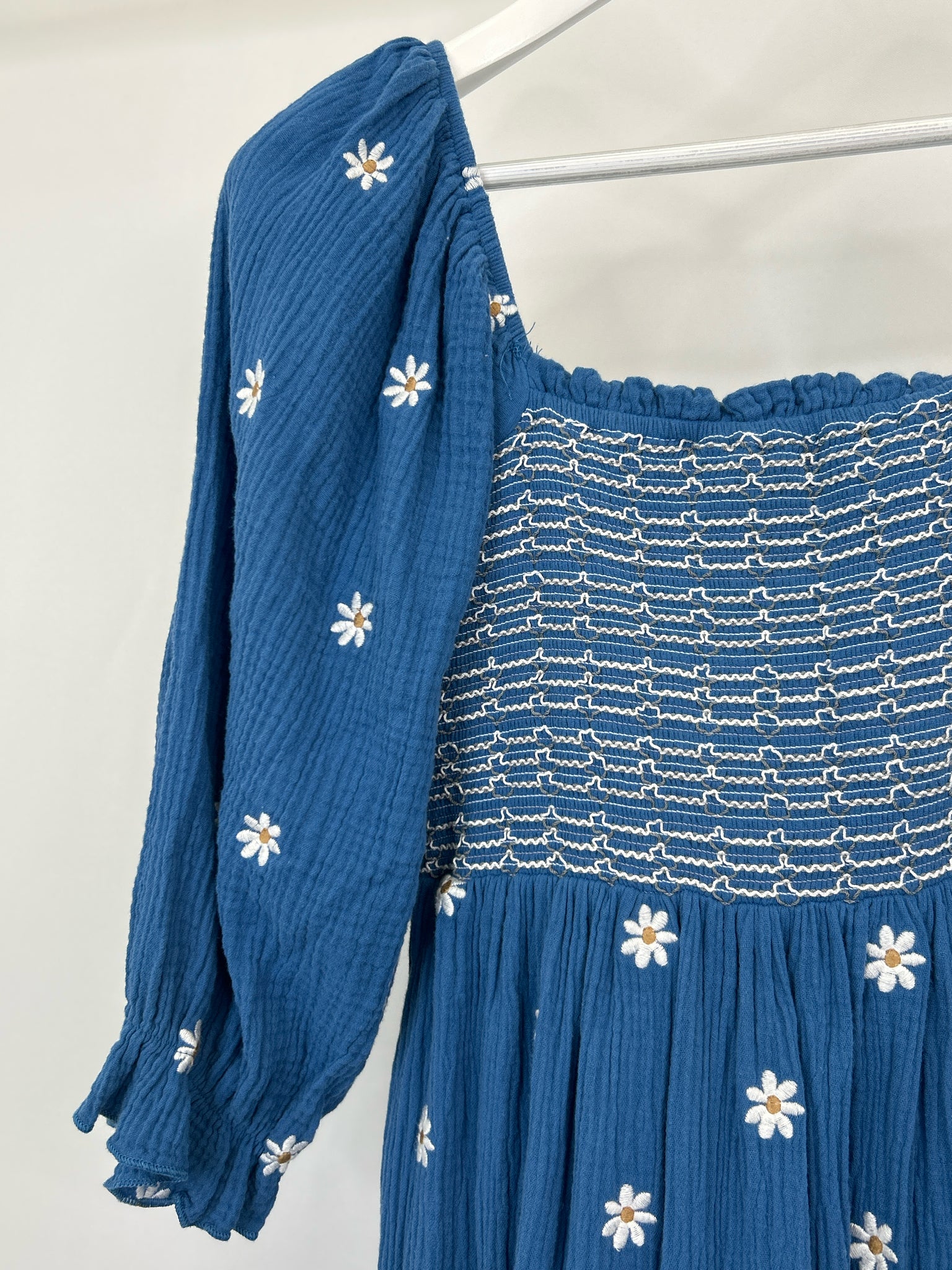 NO BRAND Size L Blue floral Women Dress