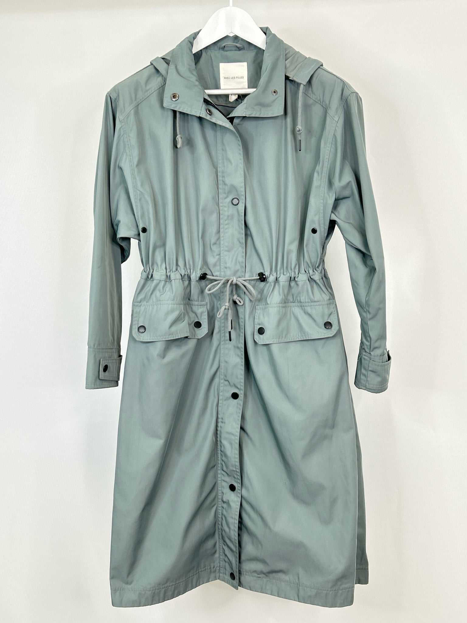 AVEC LES FILLES Size S Grey Women Coat
