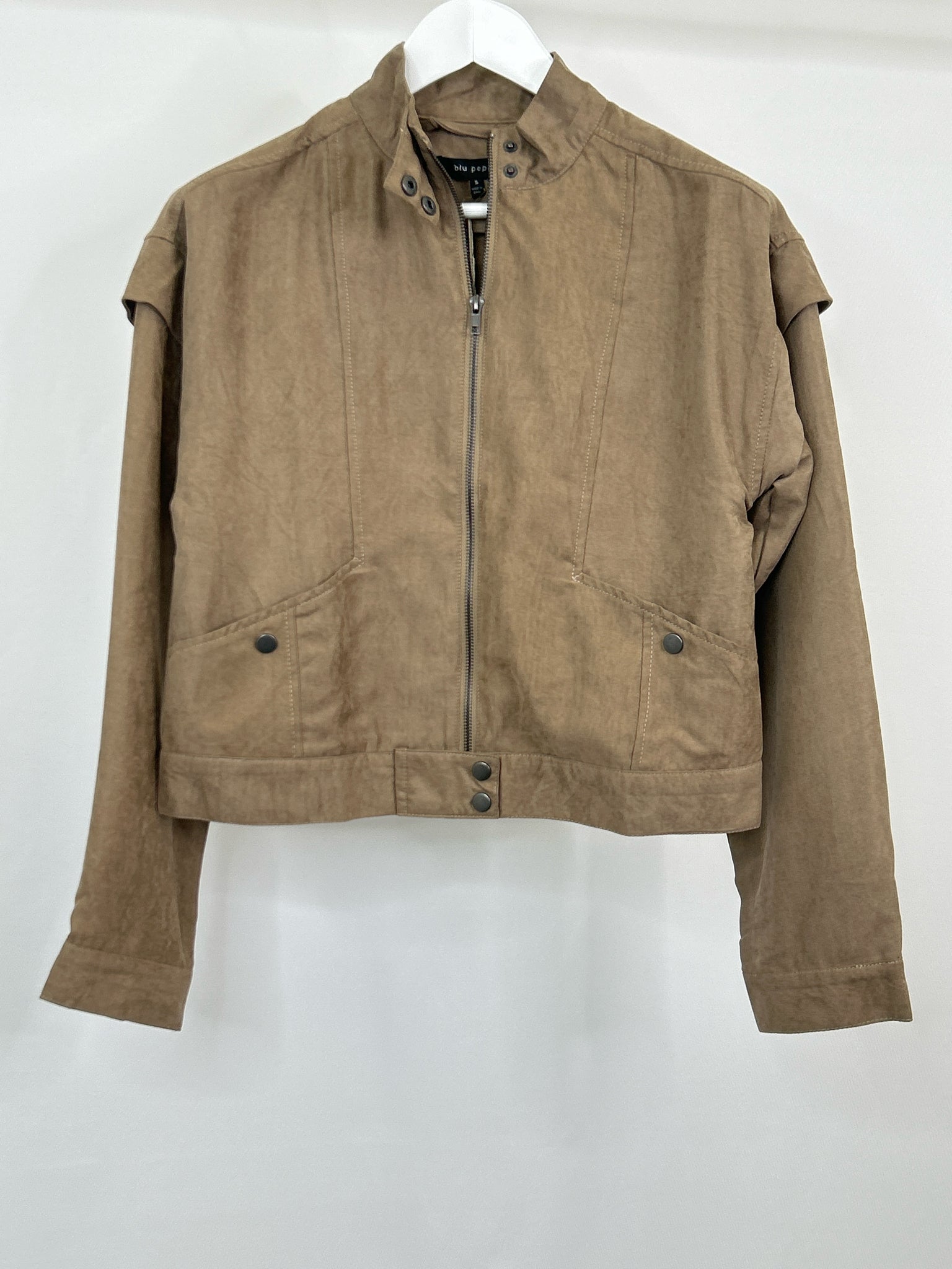 BLU PEPPER NWT Size S Brown Women Jacket