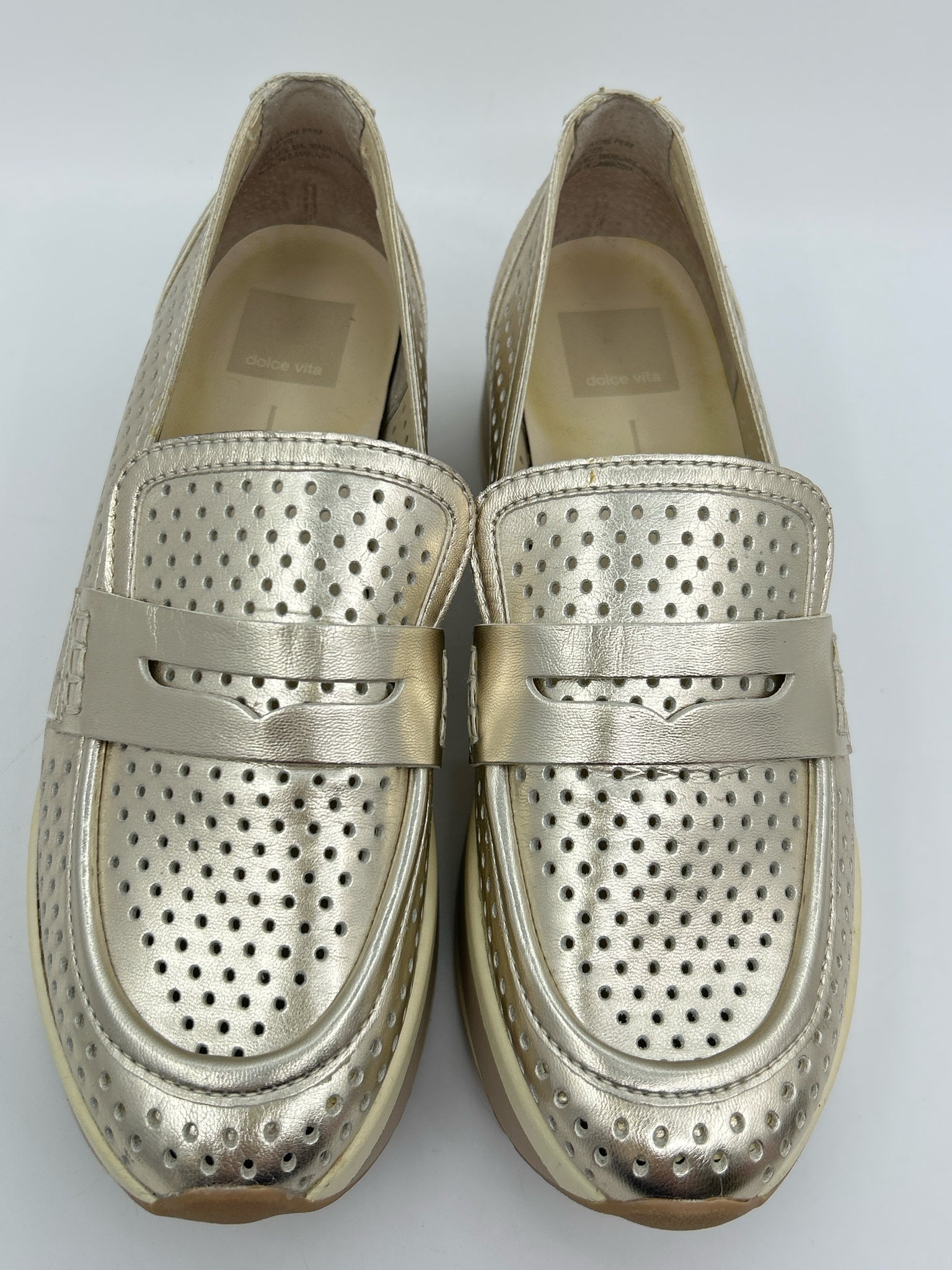 DOLCE VITA Size 8M gold metallic Women Loafer