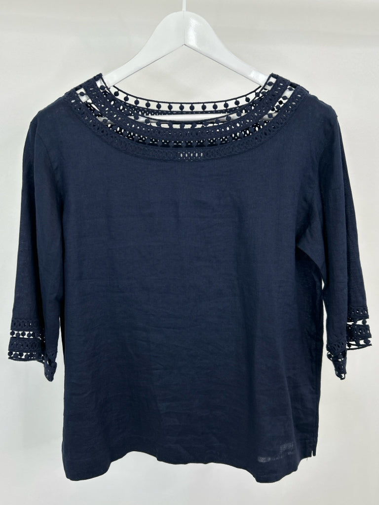 J JILL Size S Navy Women's Top NWT