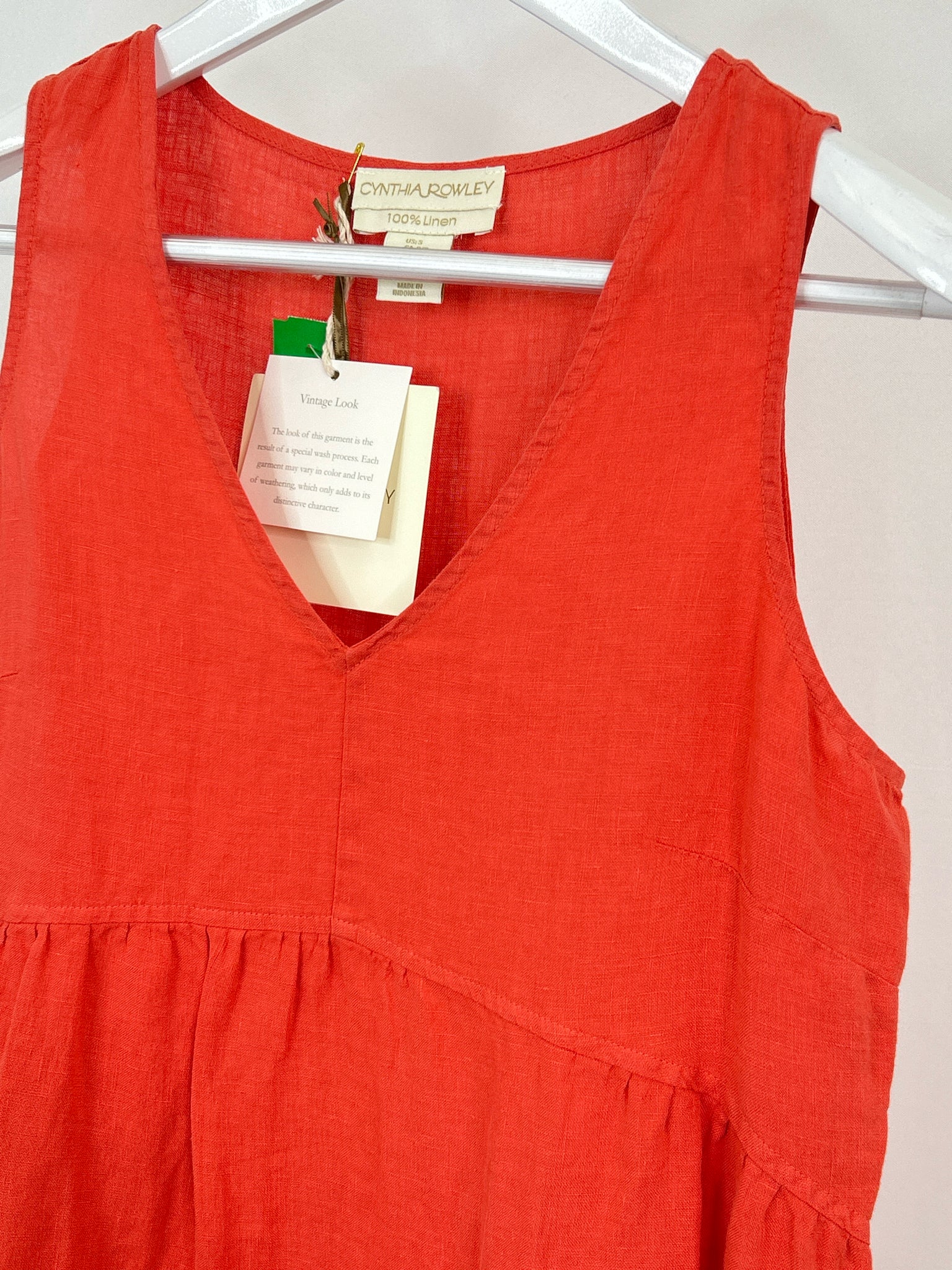CYNTHIA ROWLEY Size S Orange Women's Dress