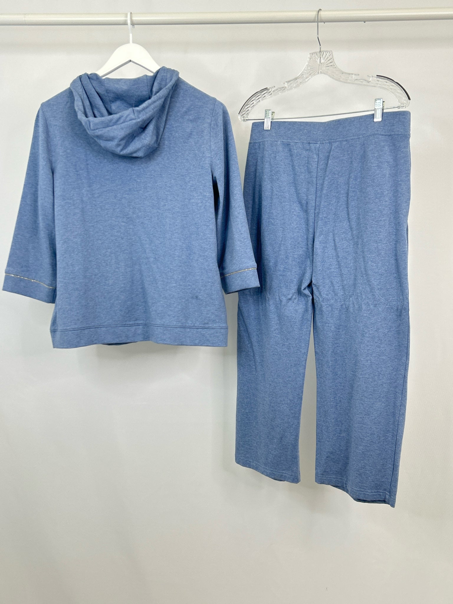 CHICO'S Size M Blue Women 2-Piece w/pants