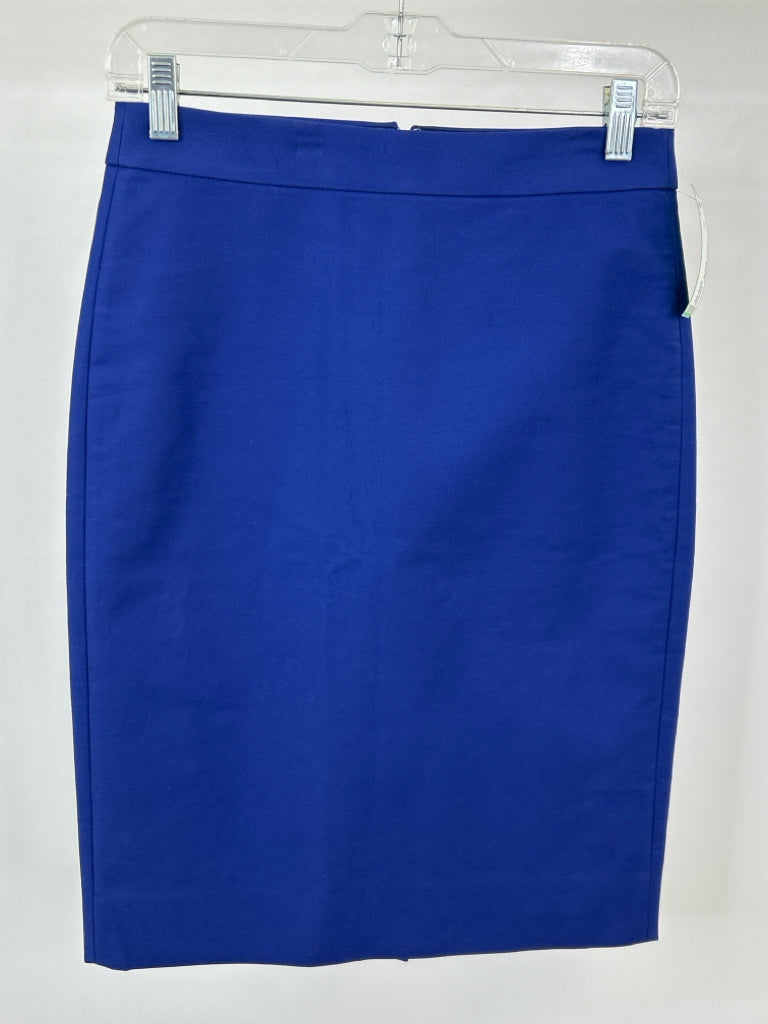 J. CREW Size 0 Blue Skirt