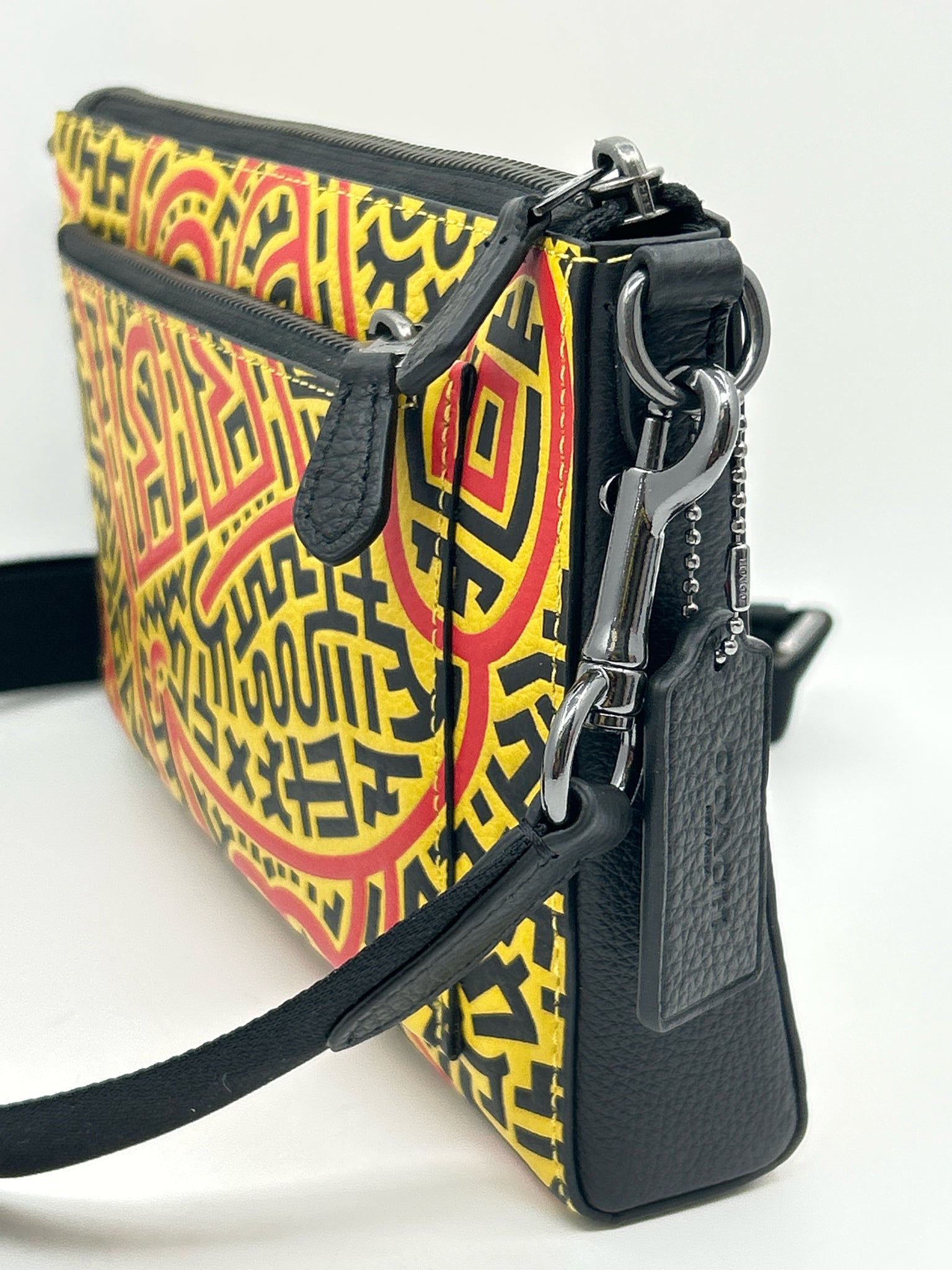 COACH YELLOW AND BLACK Women Purse