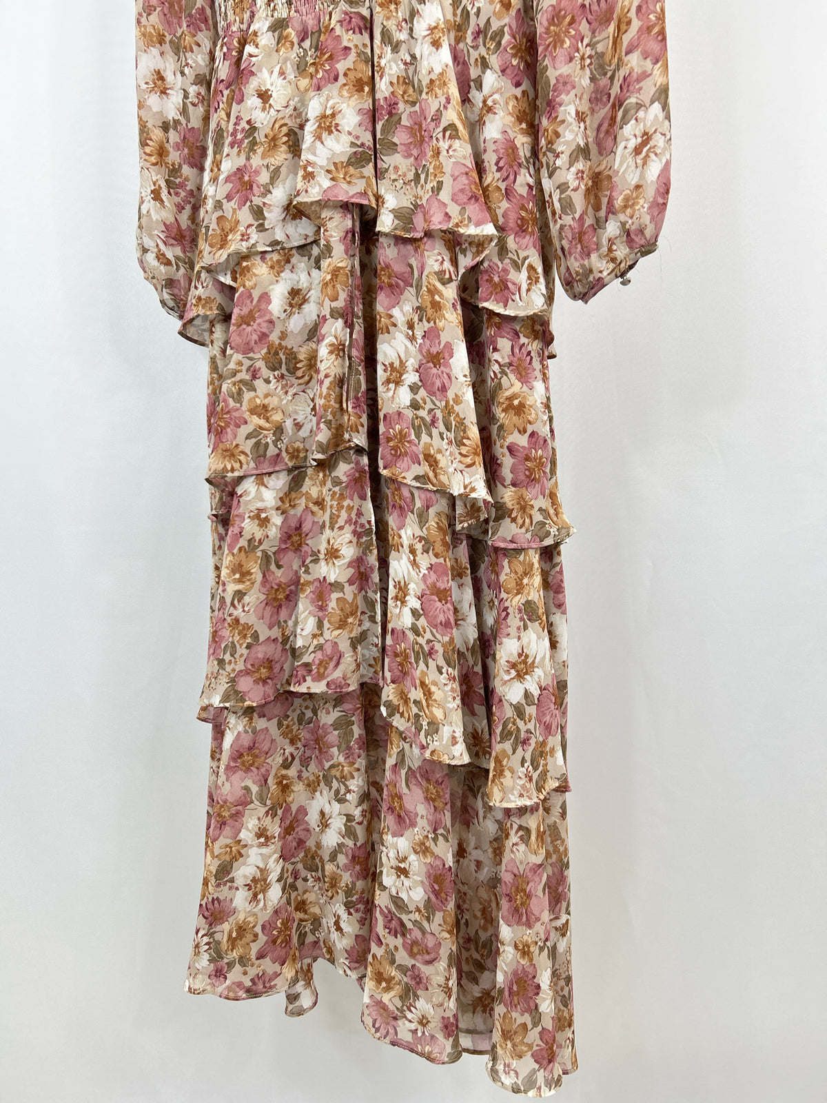 DRESS FORUM Size L Mauve and Grey Women Dress