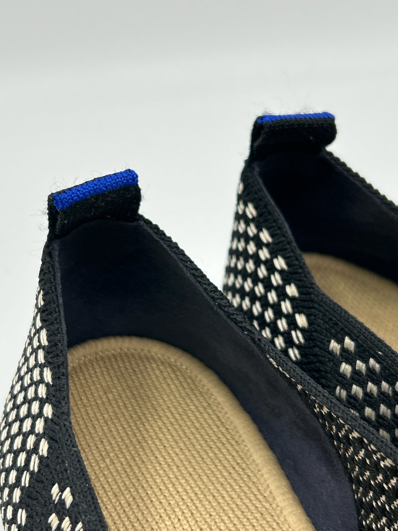 ROTHY'S Size 8.5 Black and White Women Flats