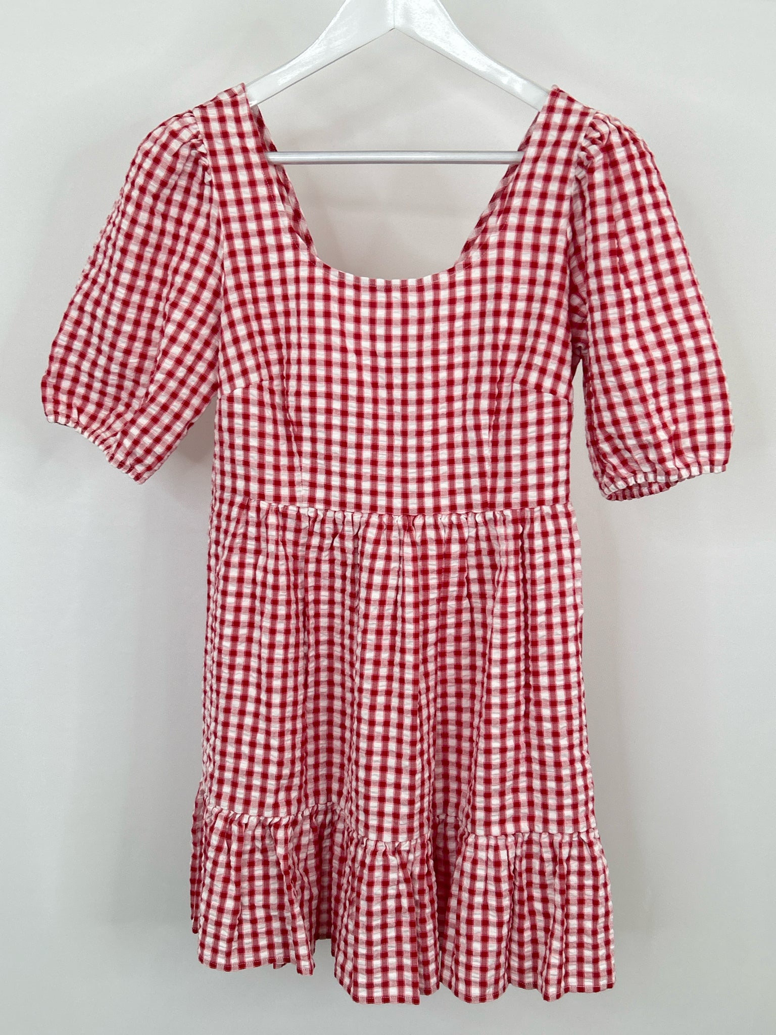 LOFT Size 4 Red & White Women Dress NWT