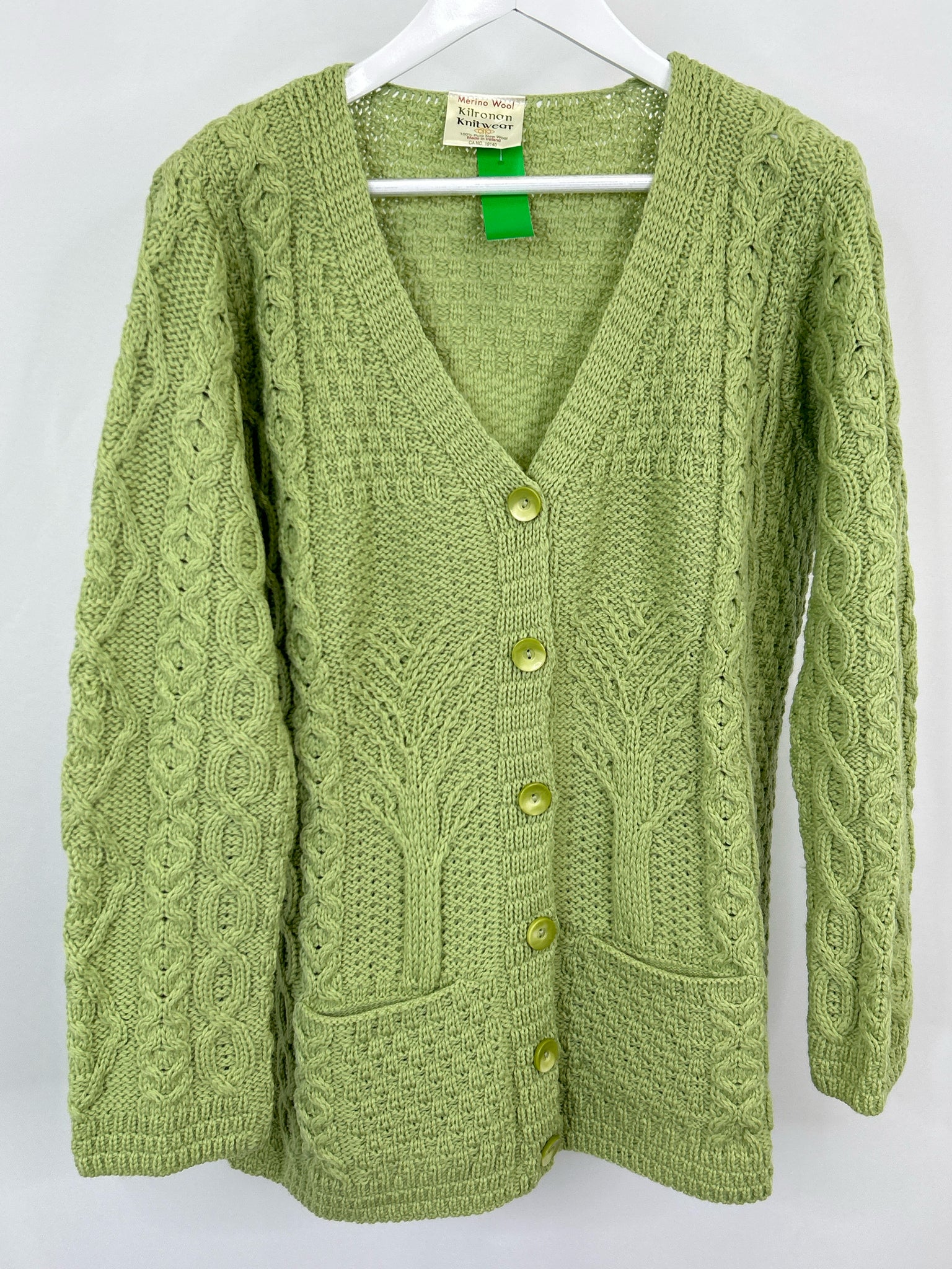 Kilronan Knitwear Size XL Green Women Sweater