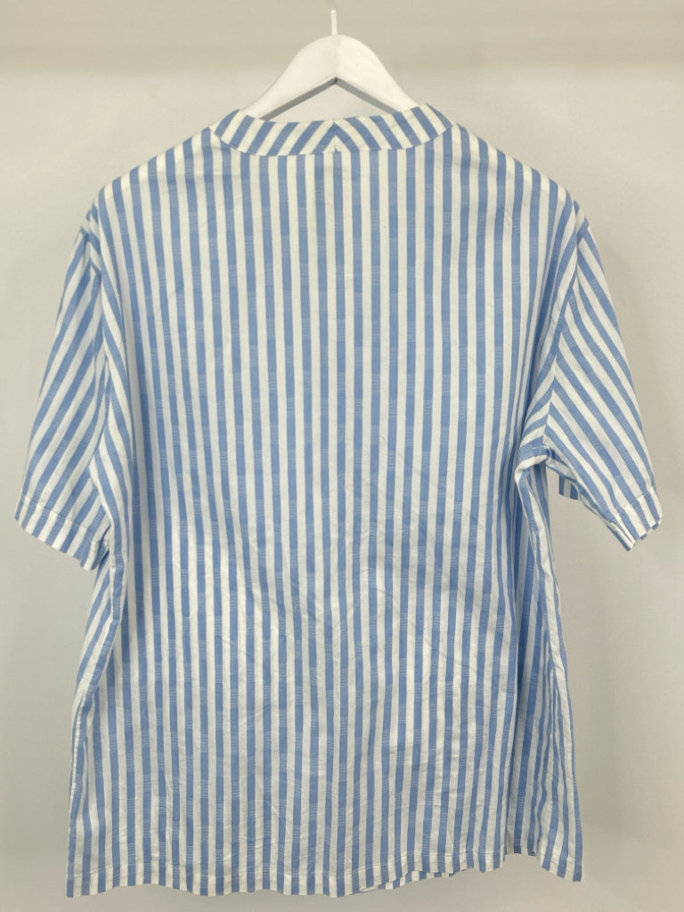 YVES SAINT LAURENT Size 54 WHITE AND BLUE Tunic