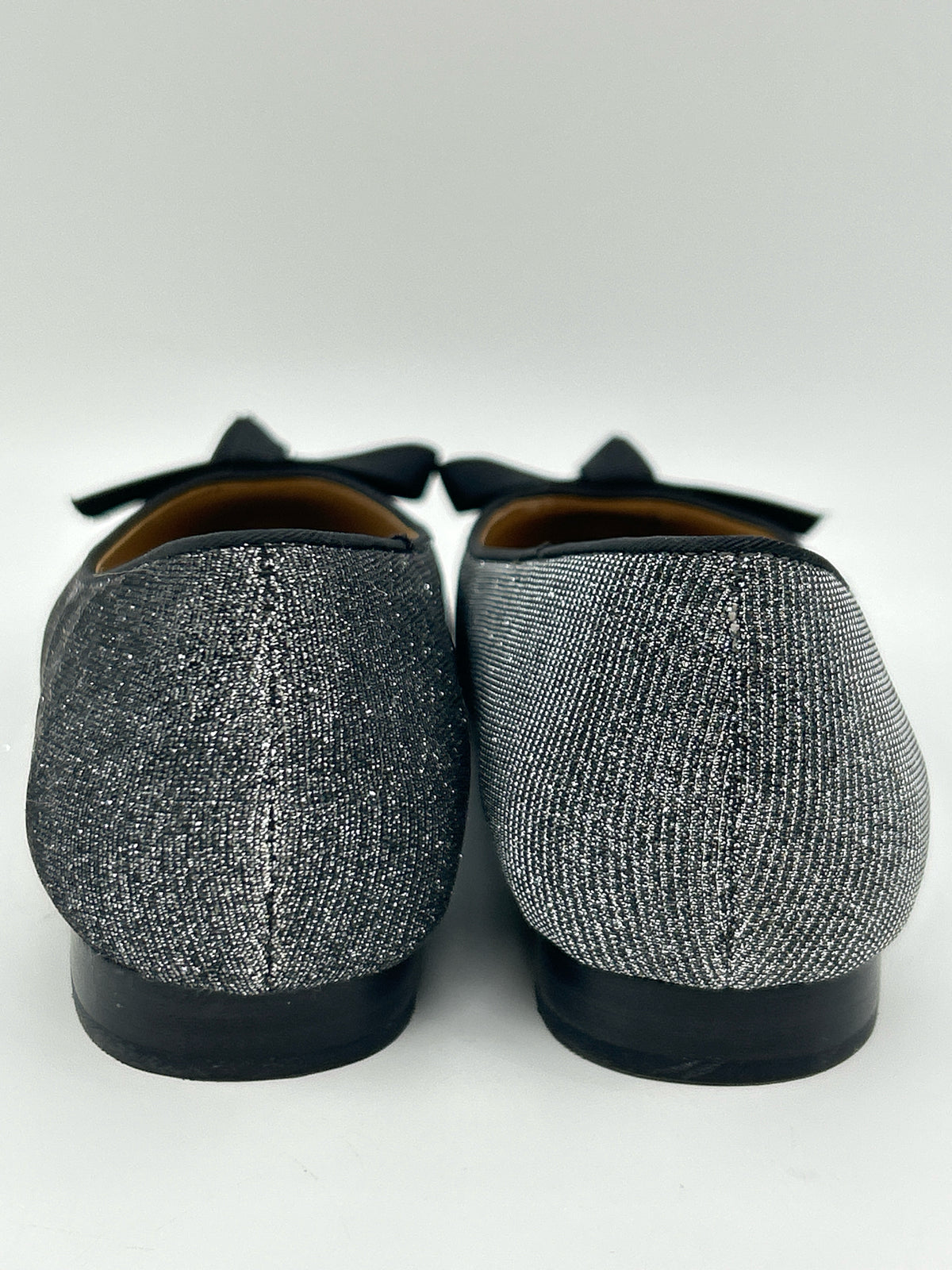 TALBOTS Size 7M Silver and Black Women Flats