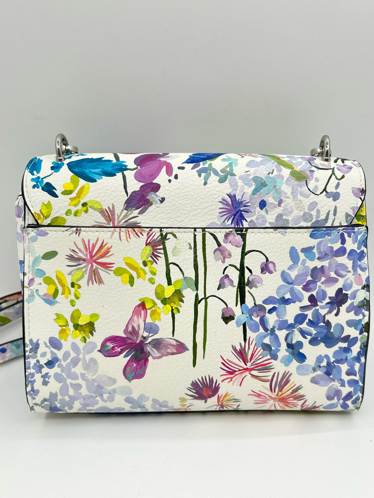INC White Floral Women Purse