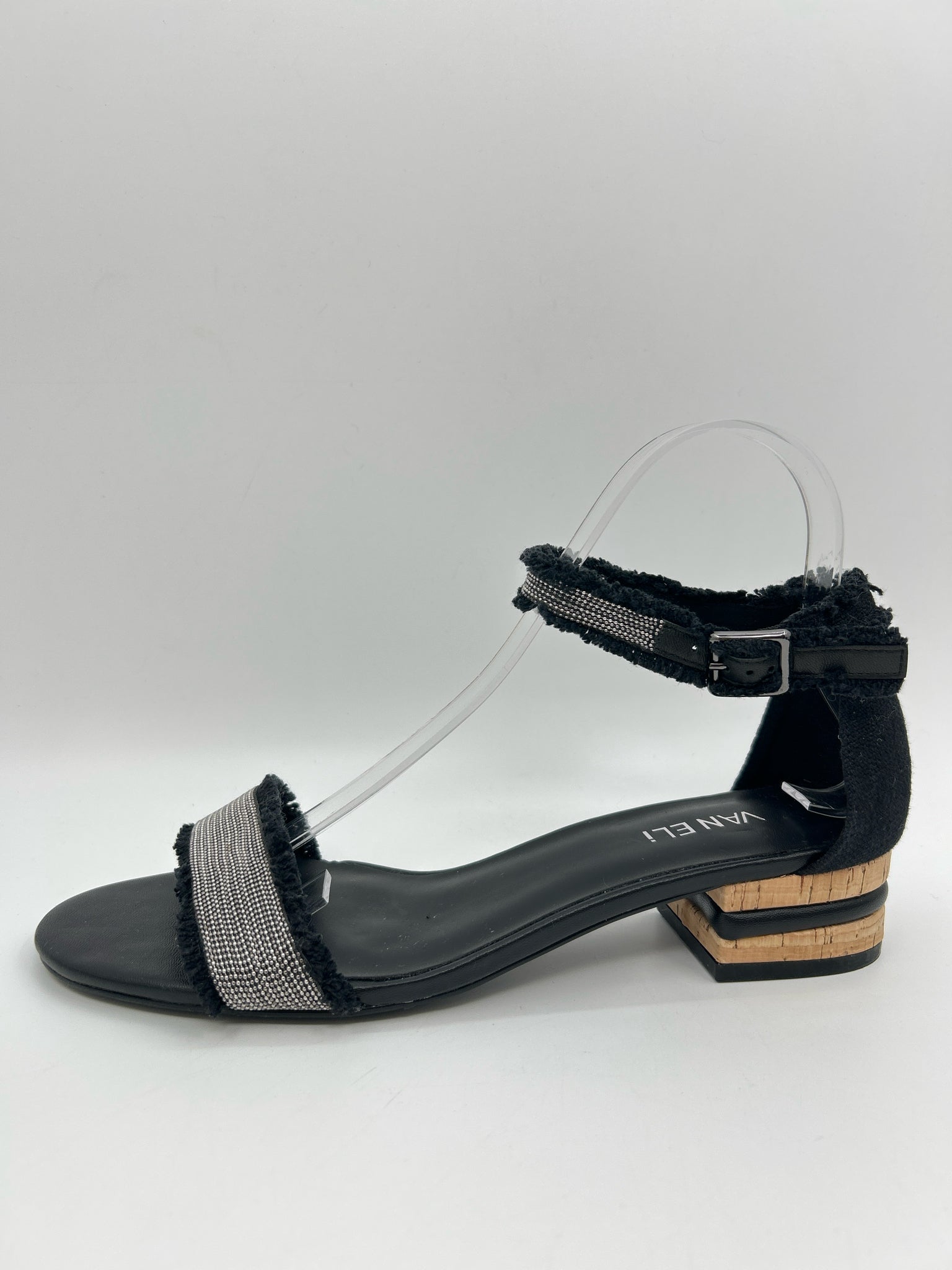 VANELI Size 9.5 Black Women Sandal