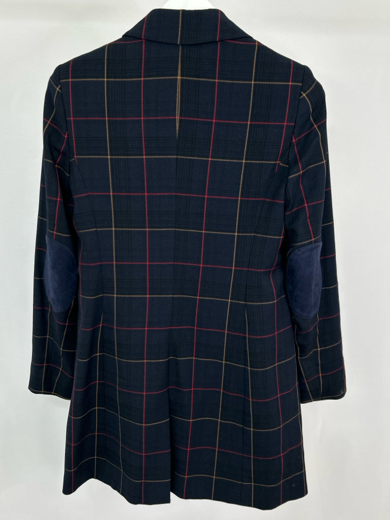 TOMMY HILFIGER Women Size 4 Navy plaid Blazer