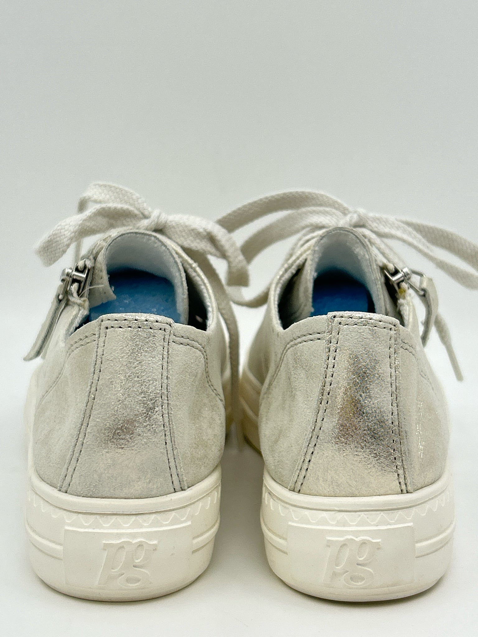 PAUL GREEN Size 7 Silver Women Sneakers