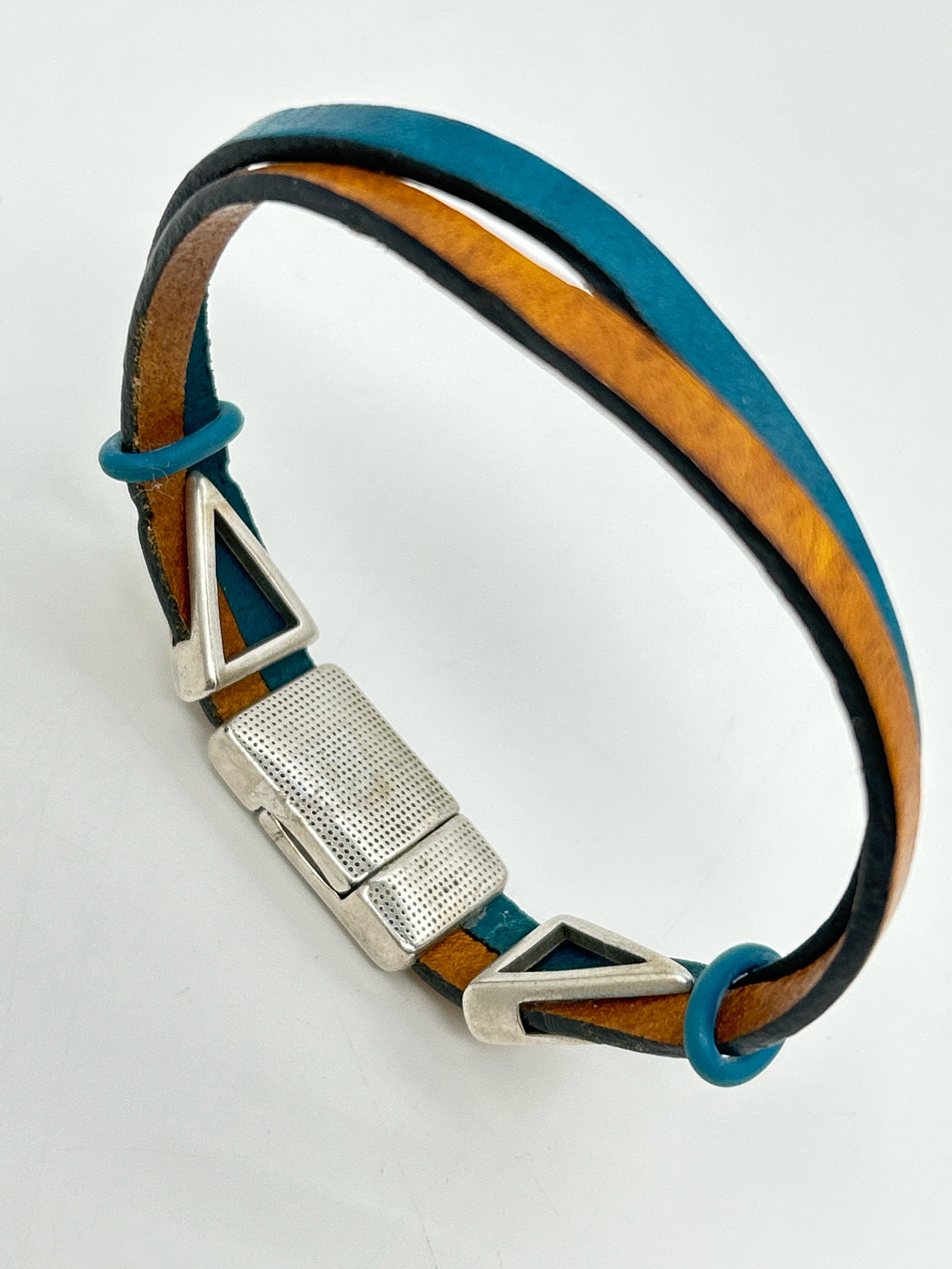 NO BRAND Teal & Tan Bracelet