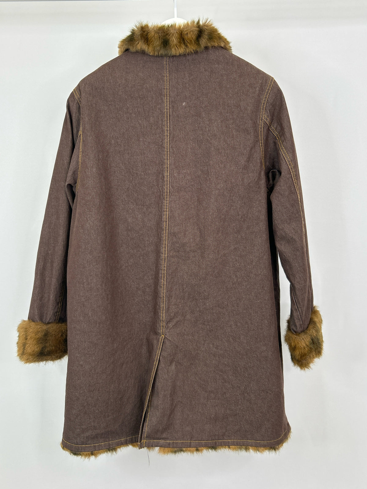 DENIM & CO Size XL brown denim Women Coat