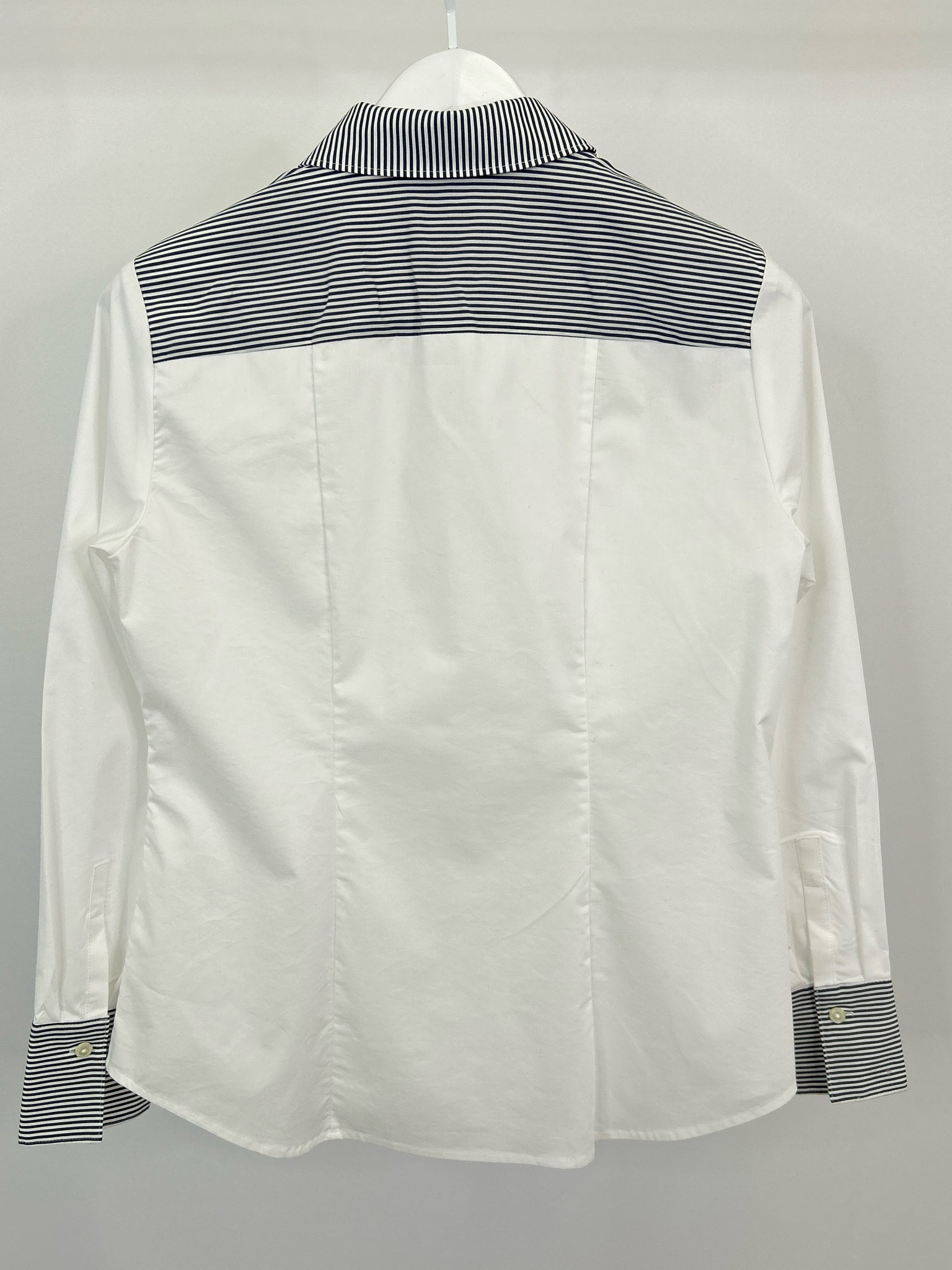 Hinson Wu Size 8 White and black Women Shirt