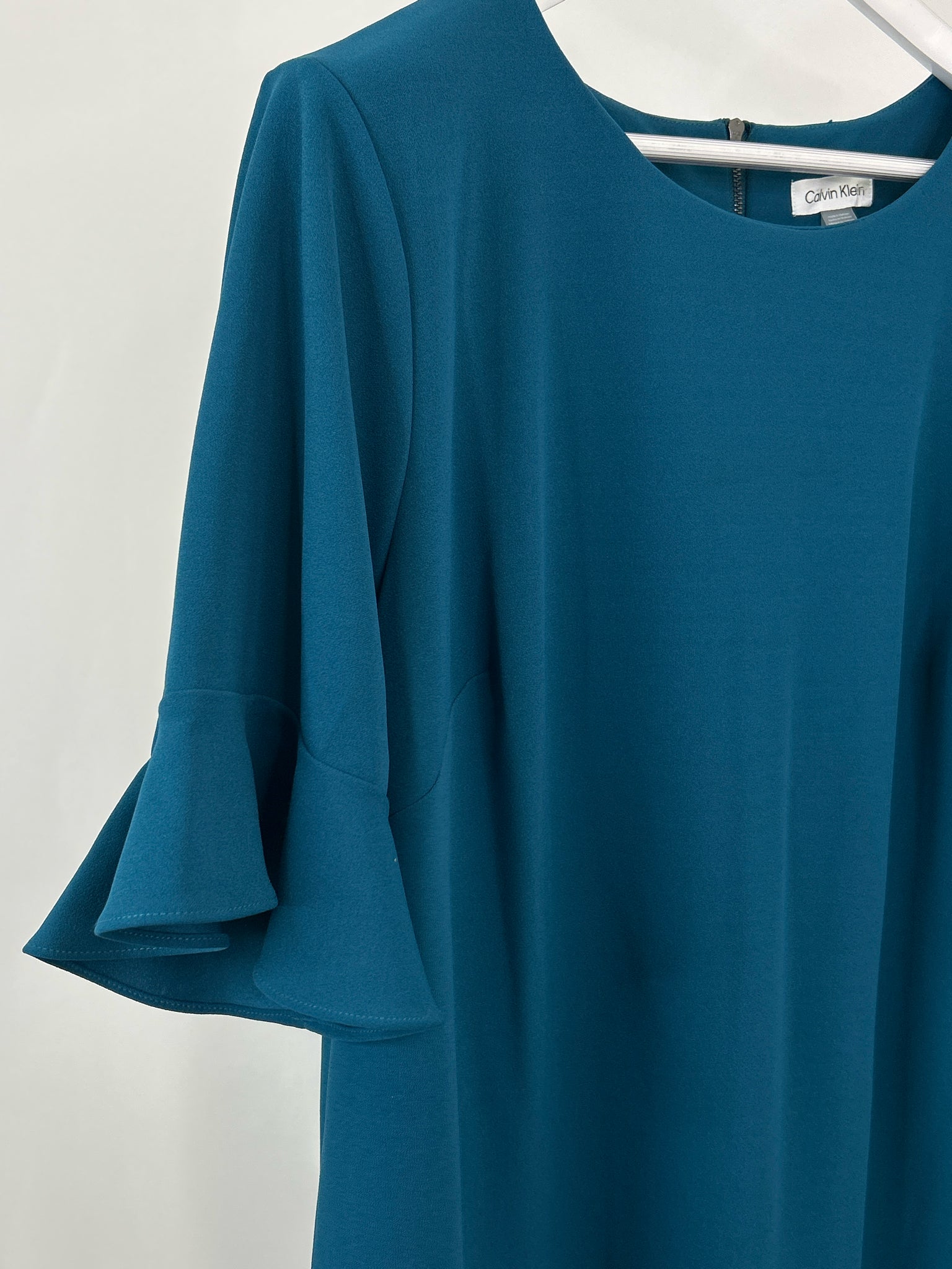 CALVIN KLEIN Size 22W Teal Women Dress