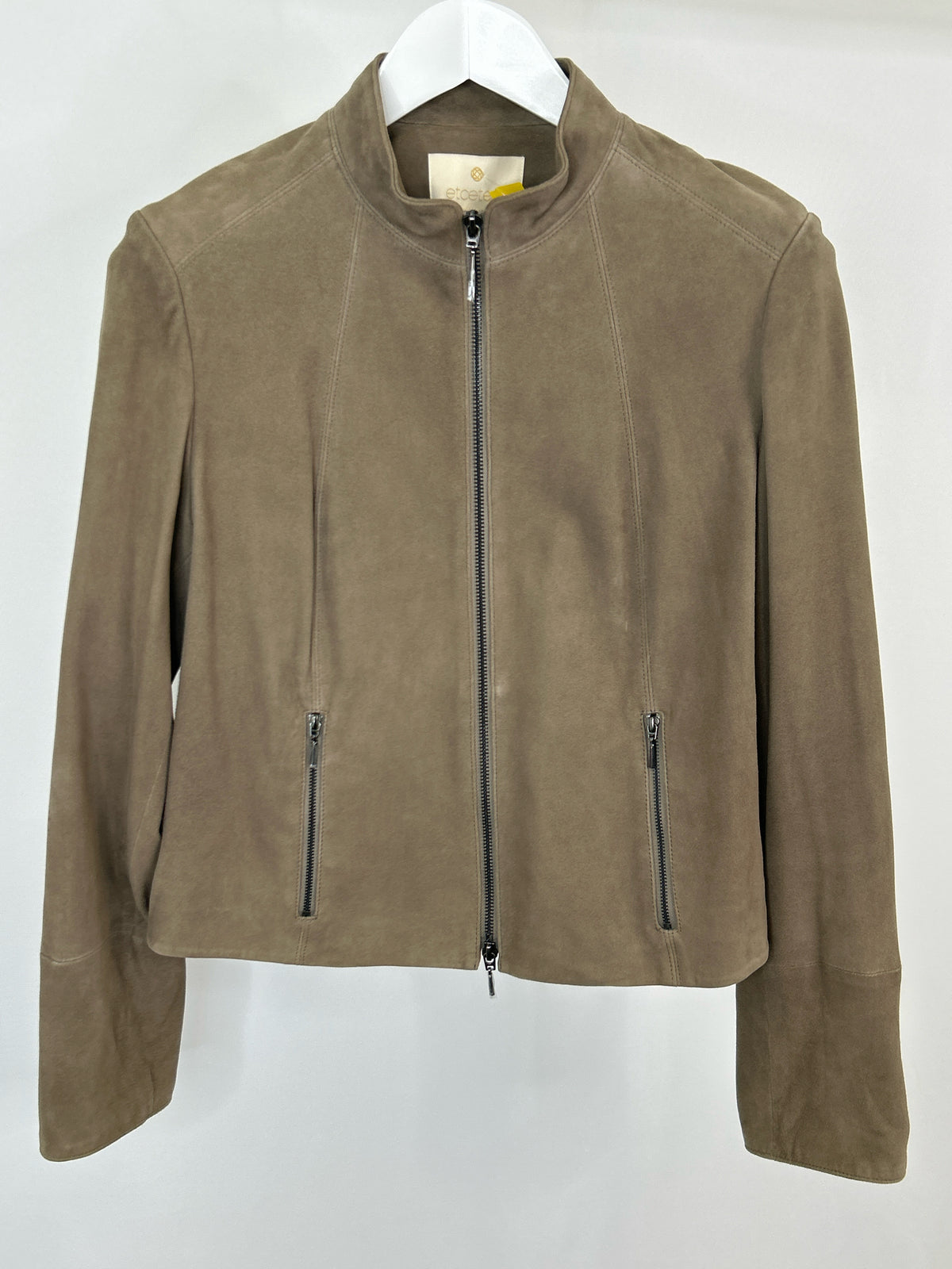 ETCETERA Size 10 Taupe Women Jacket