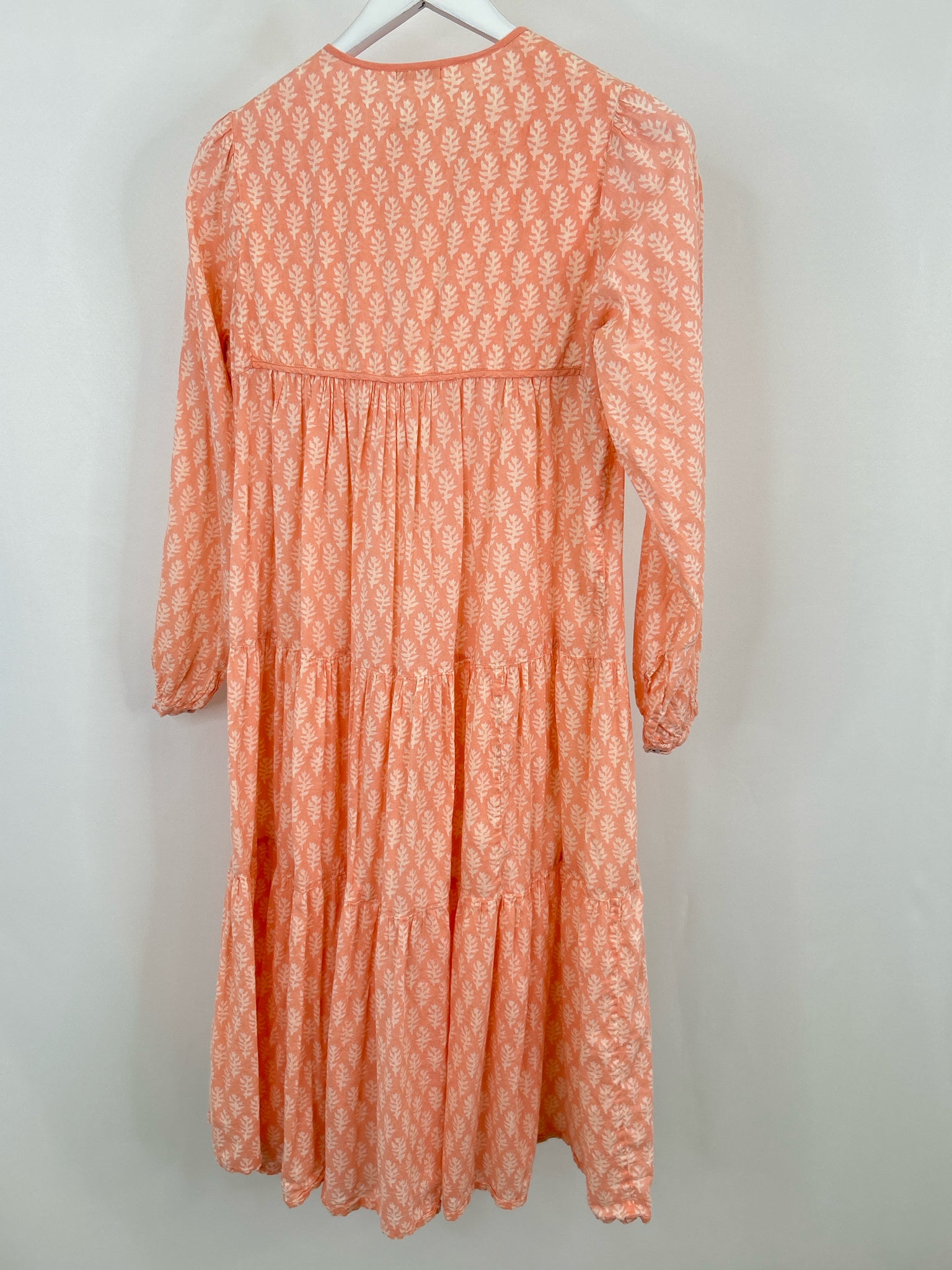 Matta Size M Coral Print Women Dress