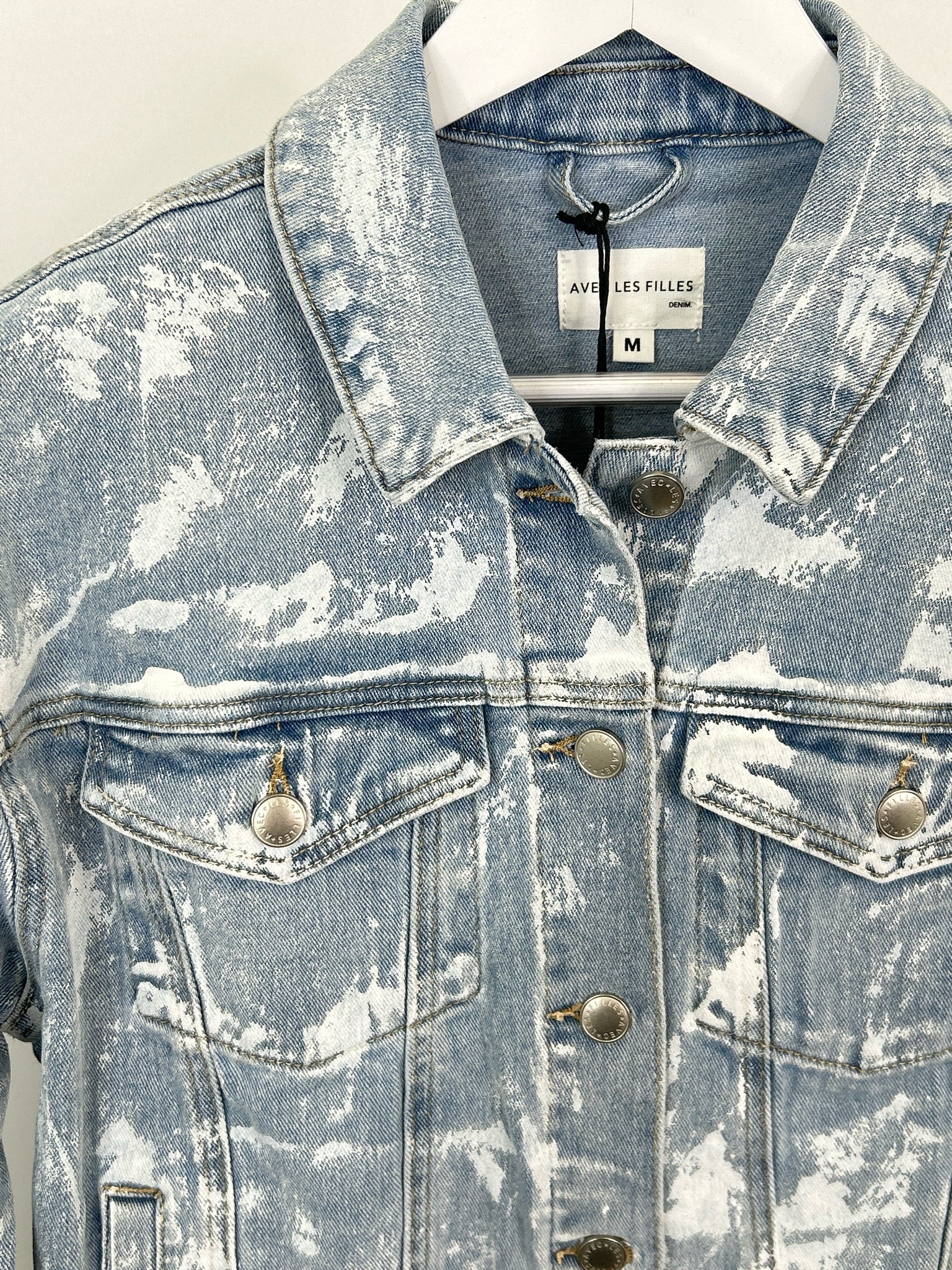 AVEC LES FILLES Size M BLUE DENIM Women Jacket